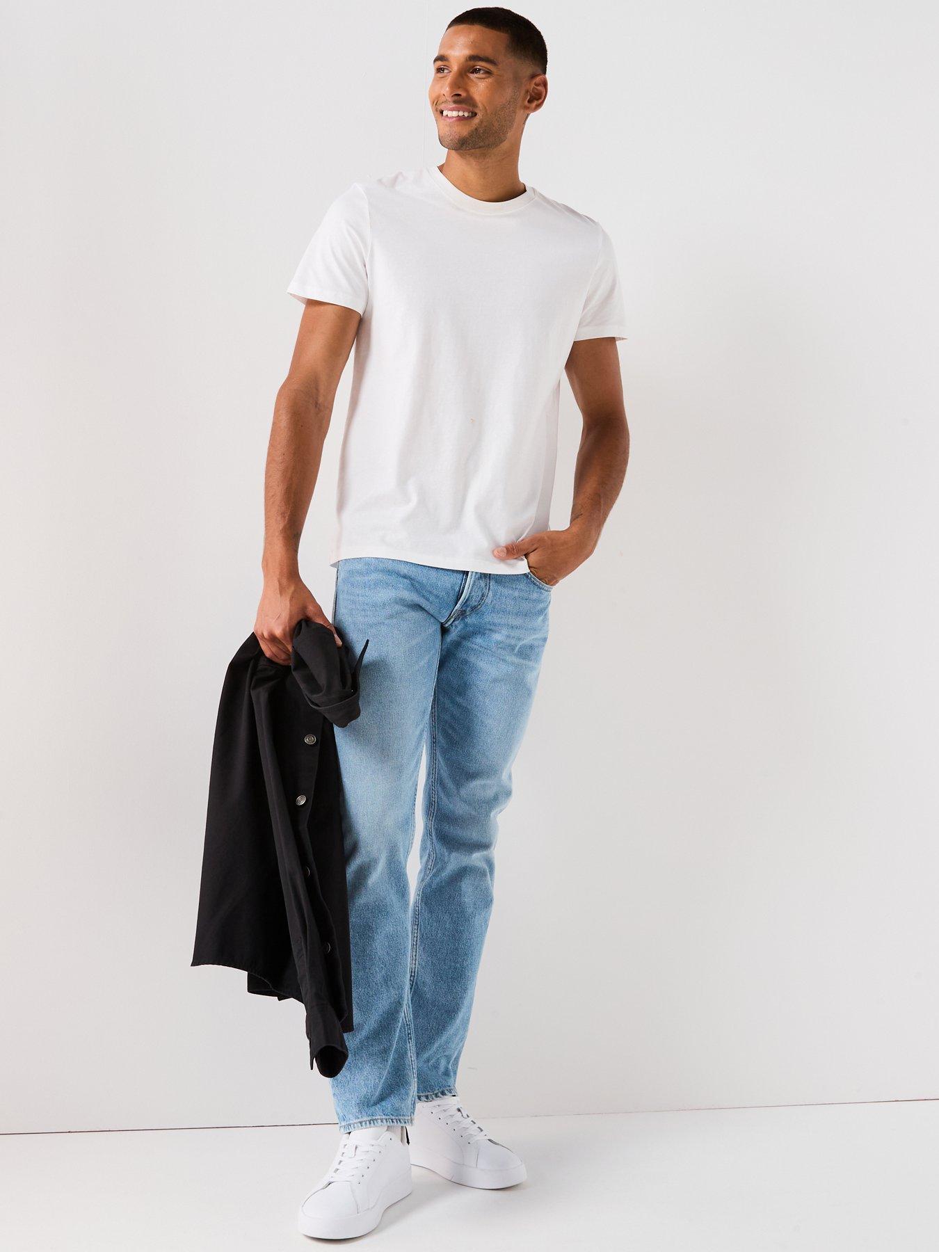 Image 3 of 5 of Replay Grover Regular Straight Fit Jeans - Light Blue