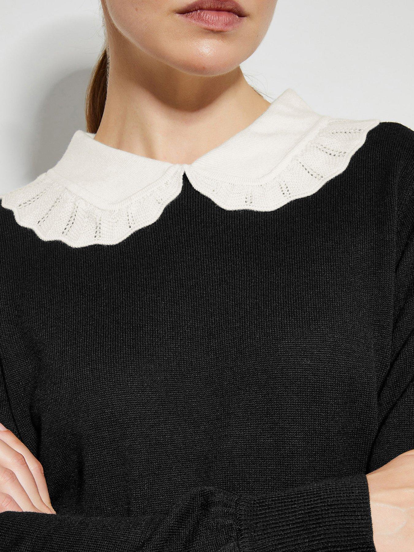 Image 4 of 5 of Monsoon Cleo Collar Jumper - Black
