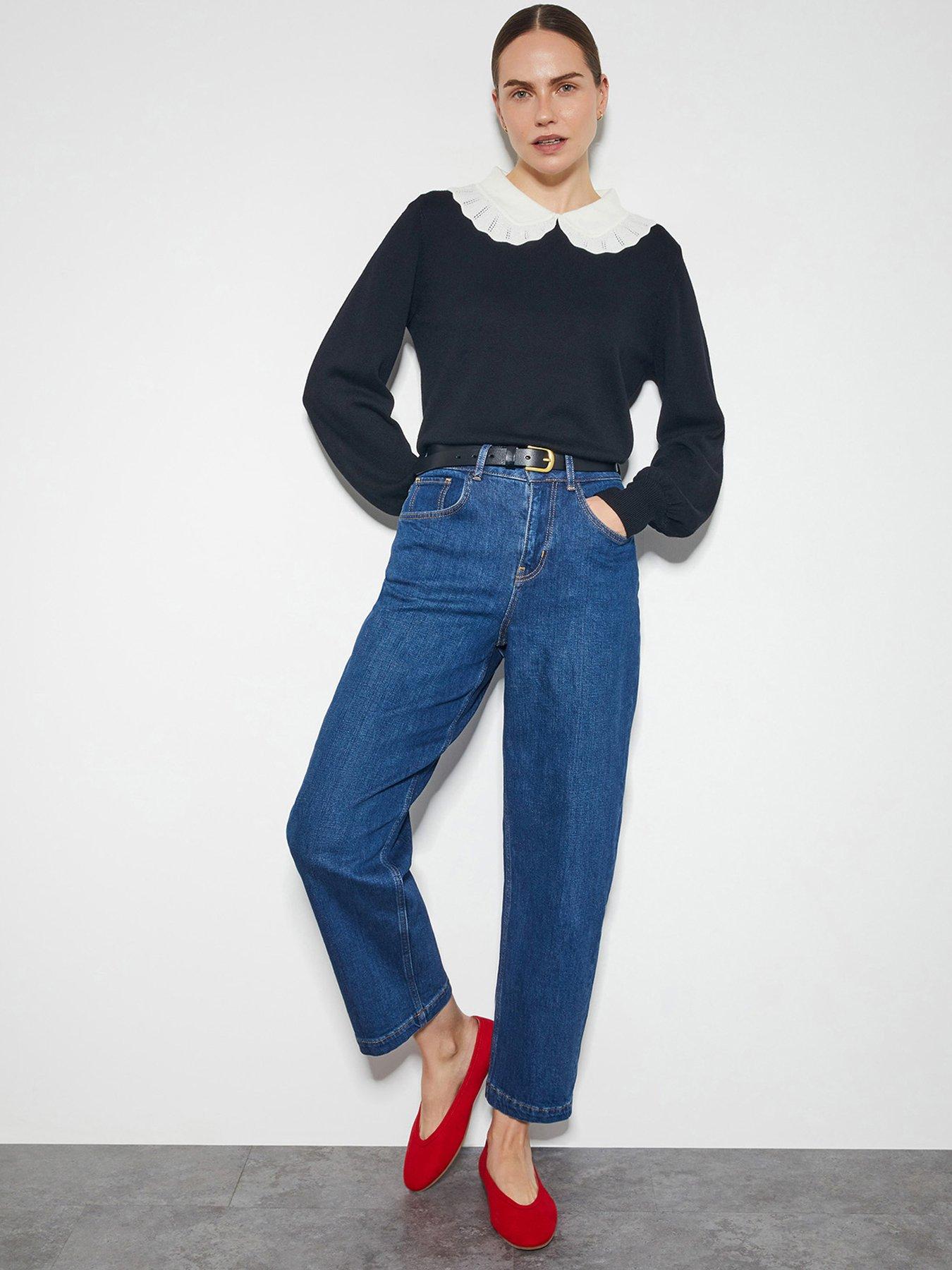 Image 5 of 5 of Monsoon Cleo Collar Jumper - Black
