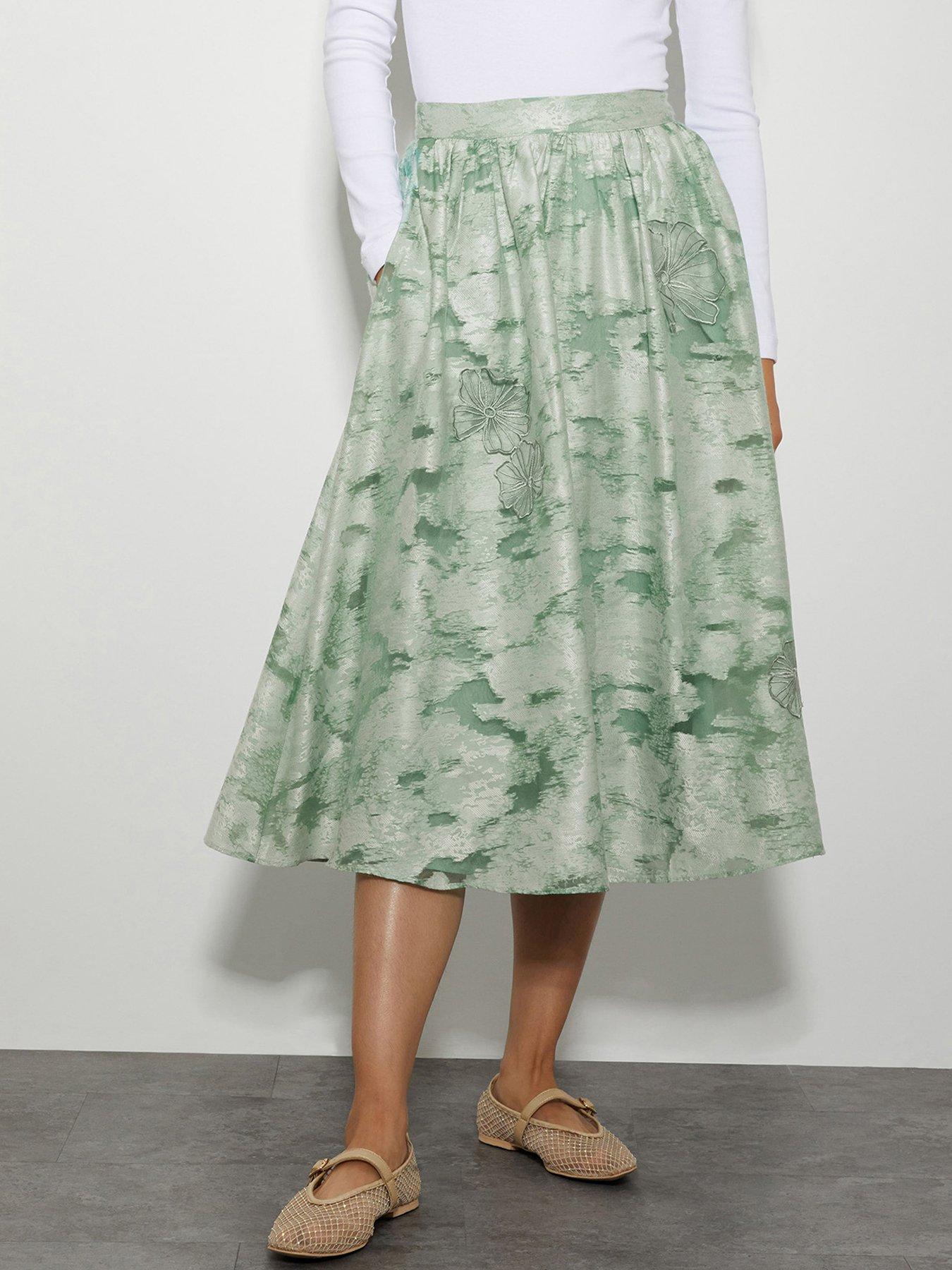 monsoon-josie-midi-skirt-green