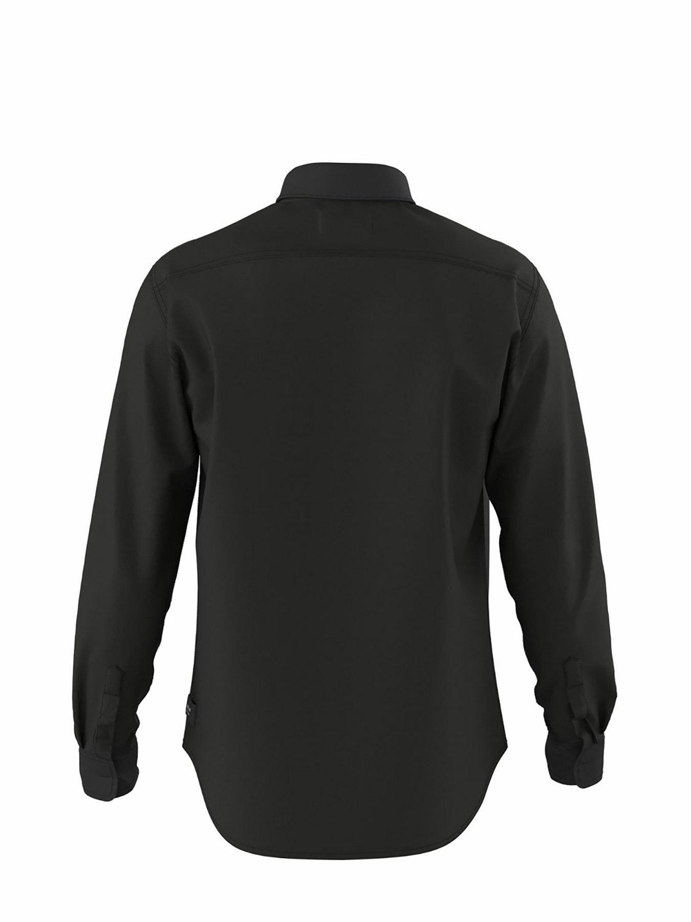 Image 2 of 2 of Replay Lee Relaxed Workwear Denim Over Shirt- Black