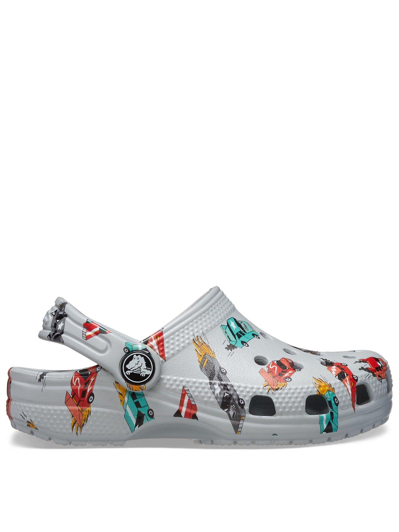 Image 1 of 6 of Crocs Classic Race Cars Graphic Cg T - Grey