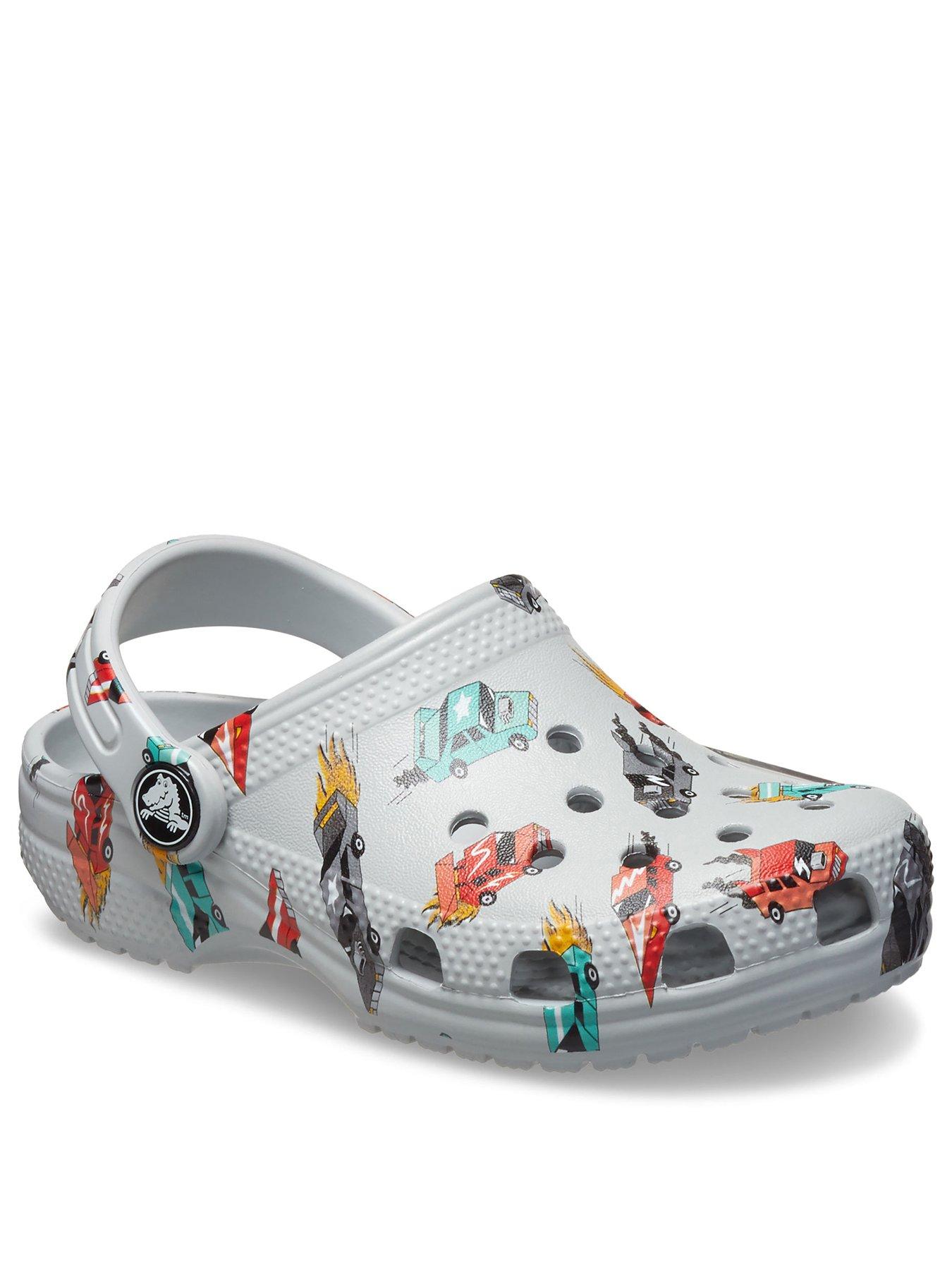 Image 2 of 6 of Crocs Classic Race Cars Graphic Cg T - Grey