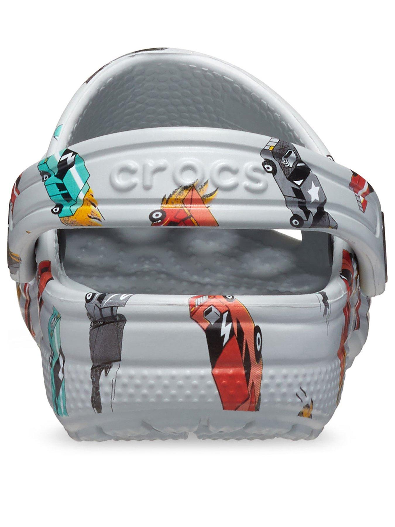 Image 3 of 6 of Crocs Classic Race Cars Graphic Cg T - Grey
