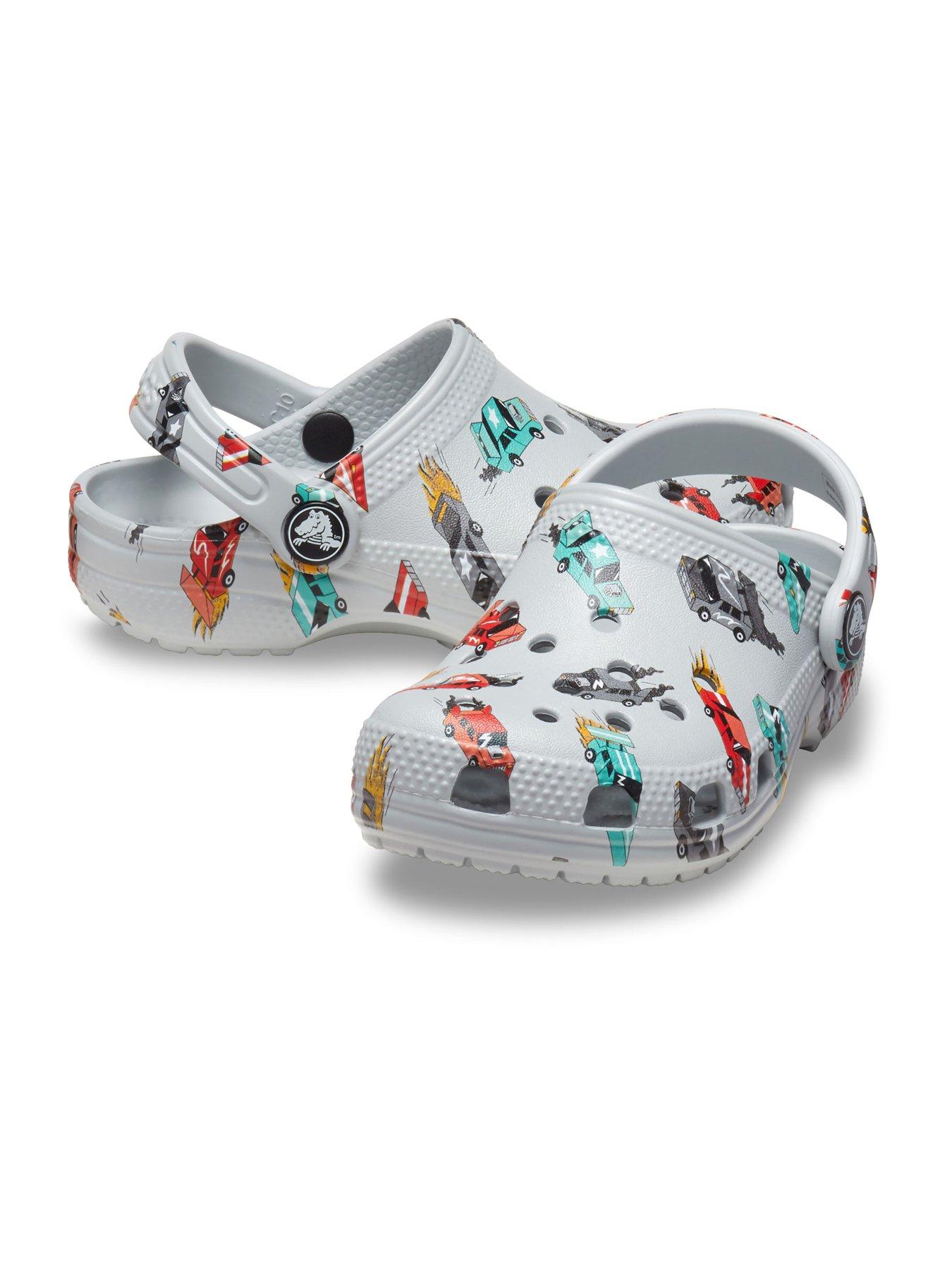 Image 6 of 6 of Crocs Classic Race Cars Graphic Cg T - Grey