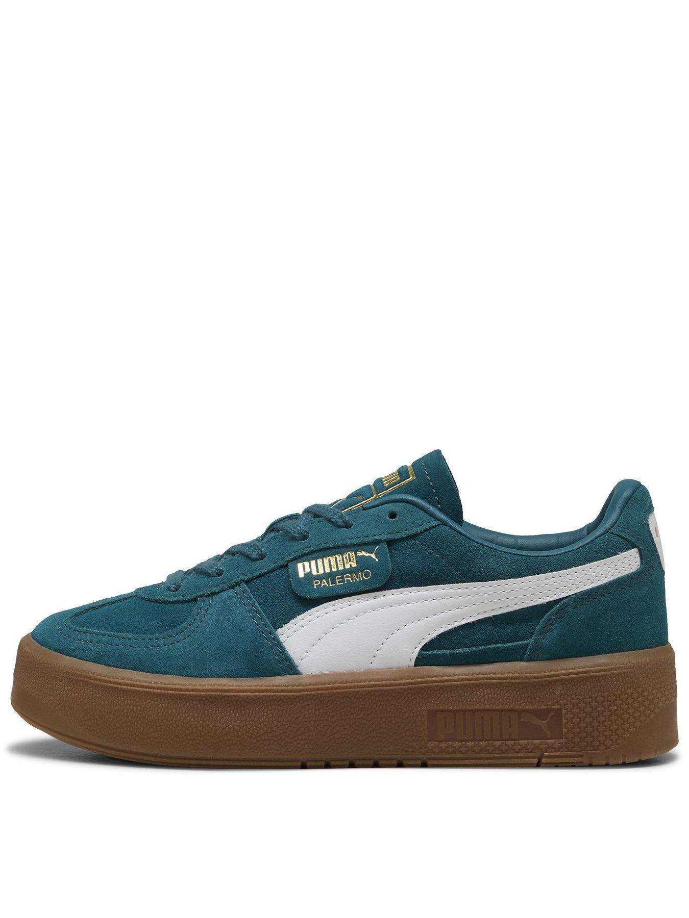 Image 1 of 7 of Puma Women's Palermo Elevata Trainers - Dark Green