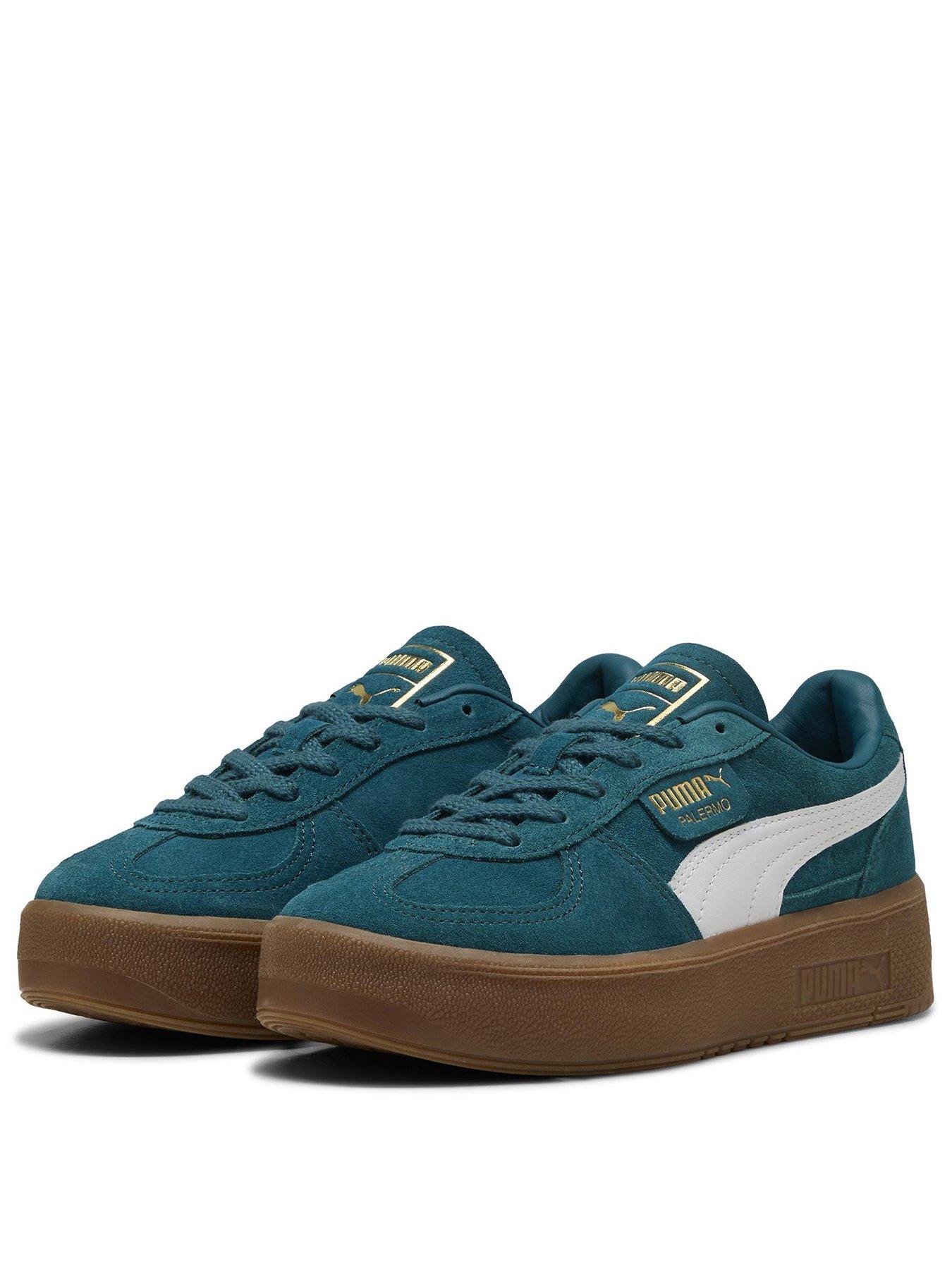 puma-womens-palermo-elevata-trainers-dark-greenstillFront