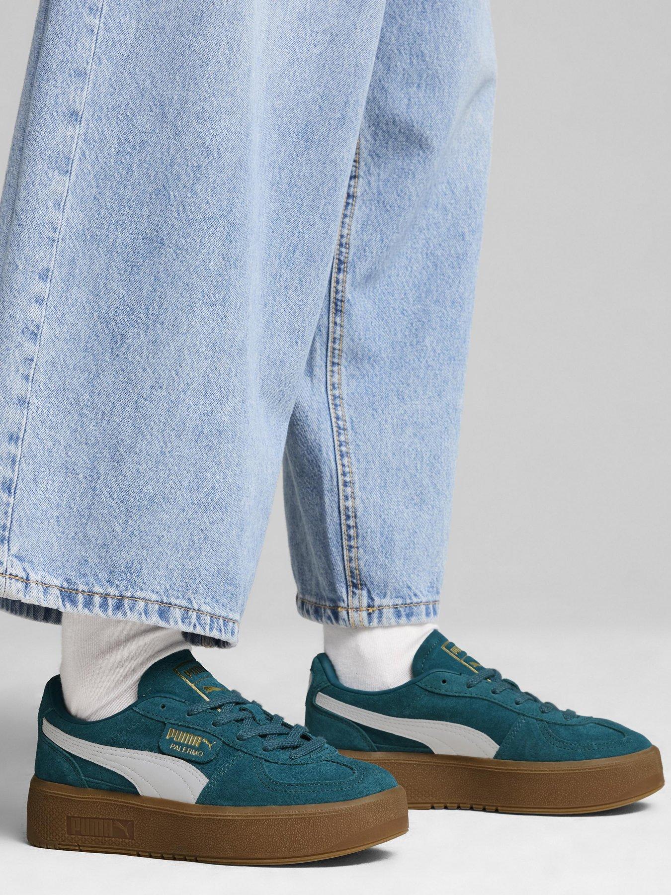 Image 7 of 7 of Puma Women's Palermo Elevata Trainers - Dark Green