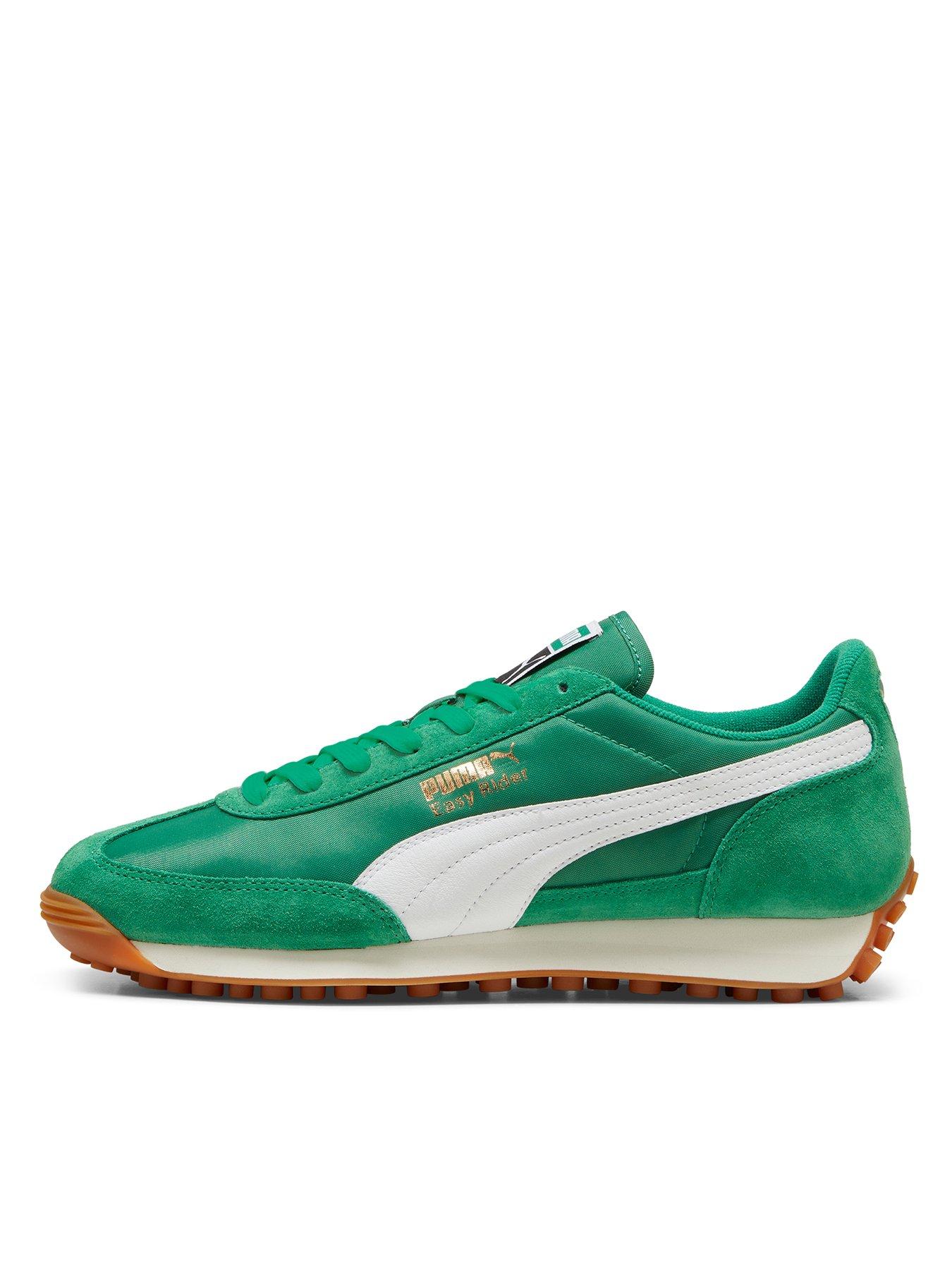 puma-unisex-easy-rider-vintage-trainers-greenfront