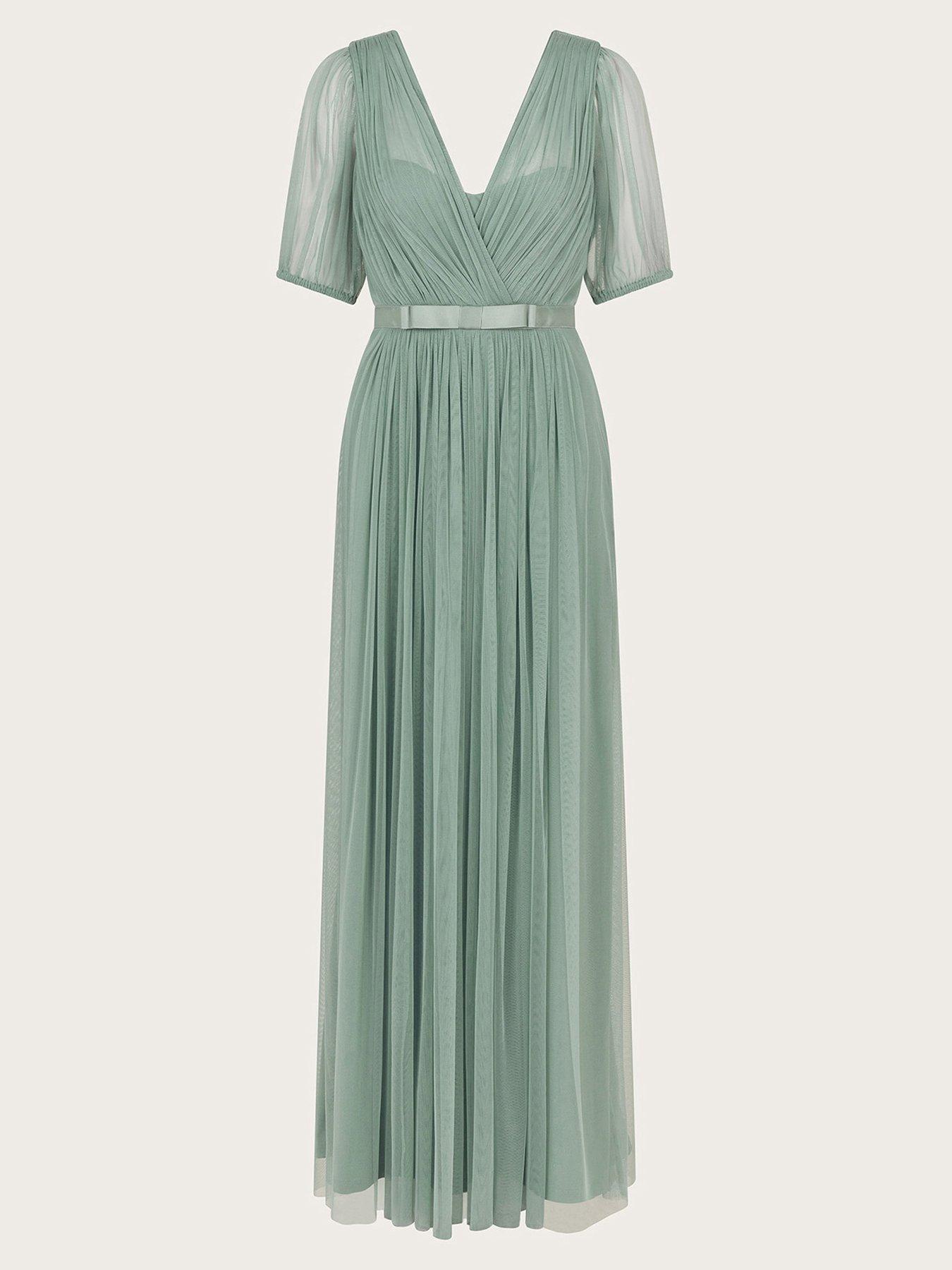 Image 3 of 5 of Monsoon Ellie Maxi Dress Sage - Green