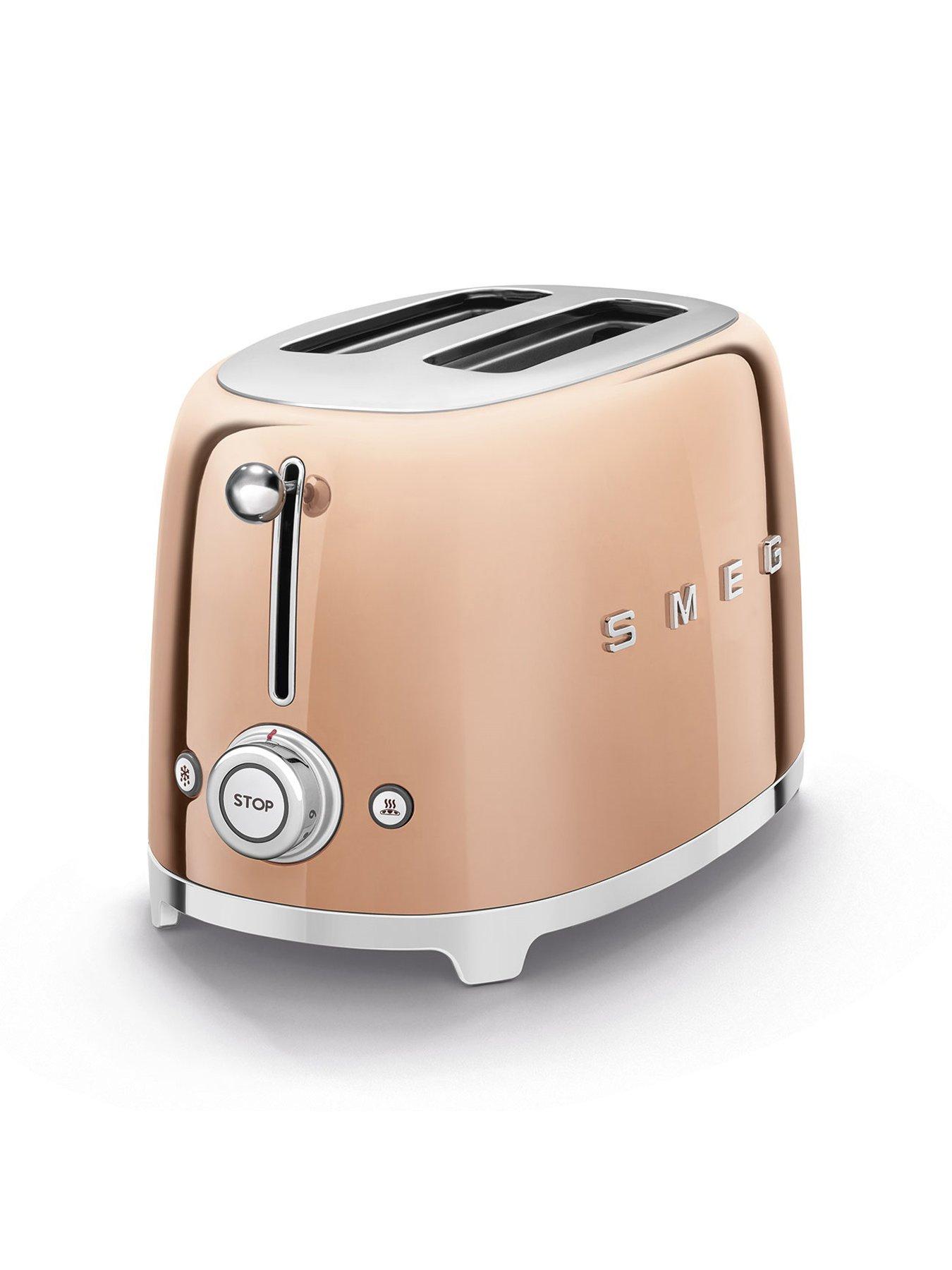 Image 3 of 7 of Smeg EEJB269 Kettle &amp; 2 Slice Toaster, Rose Gold