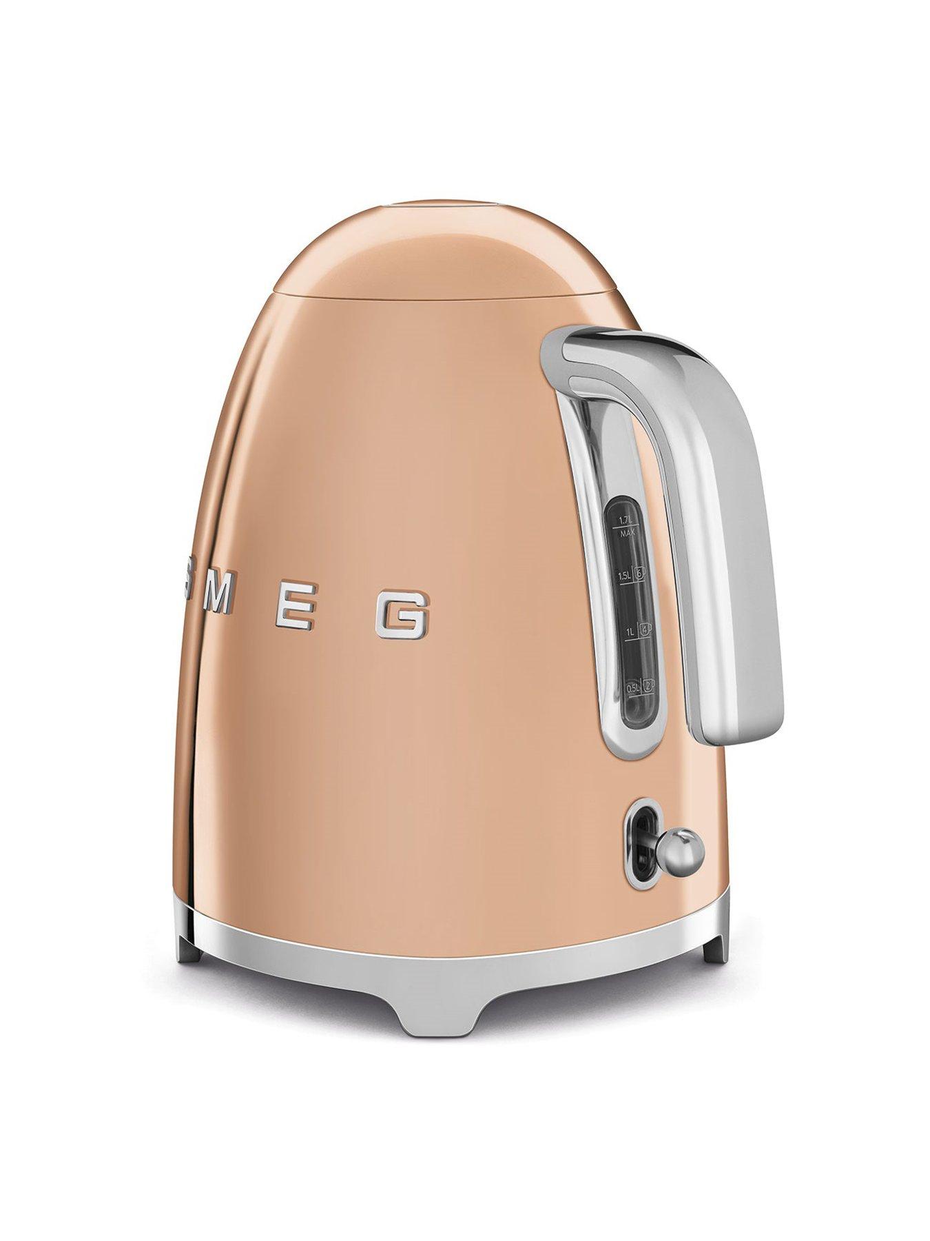 Image 4 of 7 of Smeg EEJB269 Kettle &amp; 2 Slice Toaster, Rose Gold