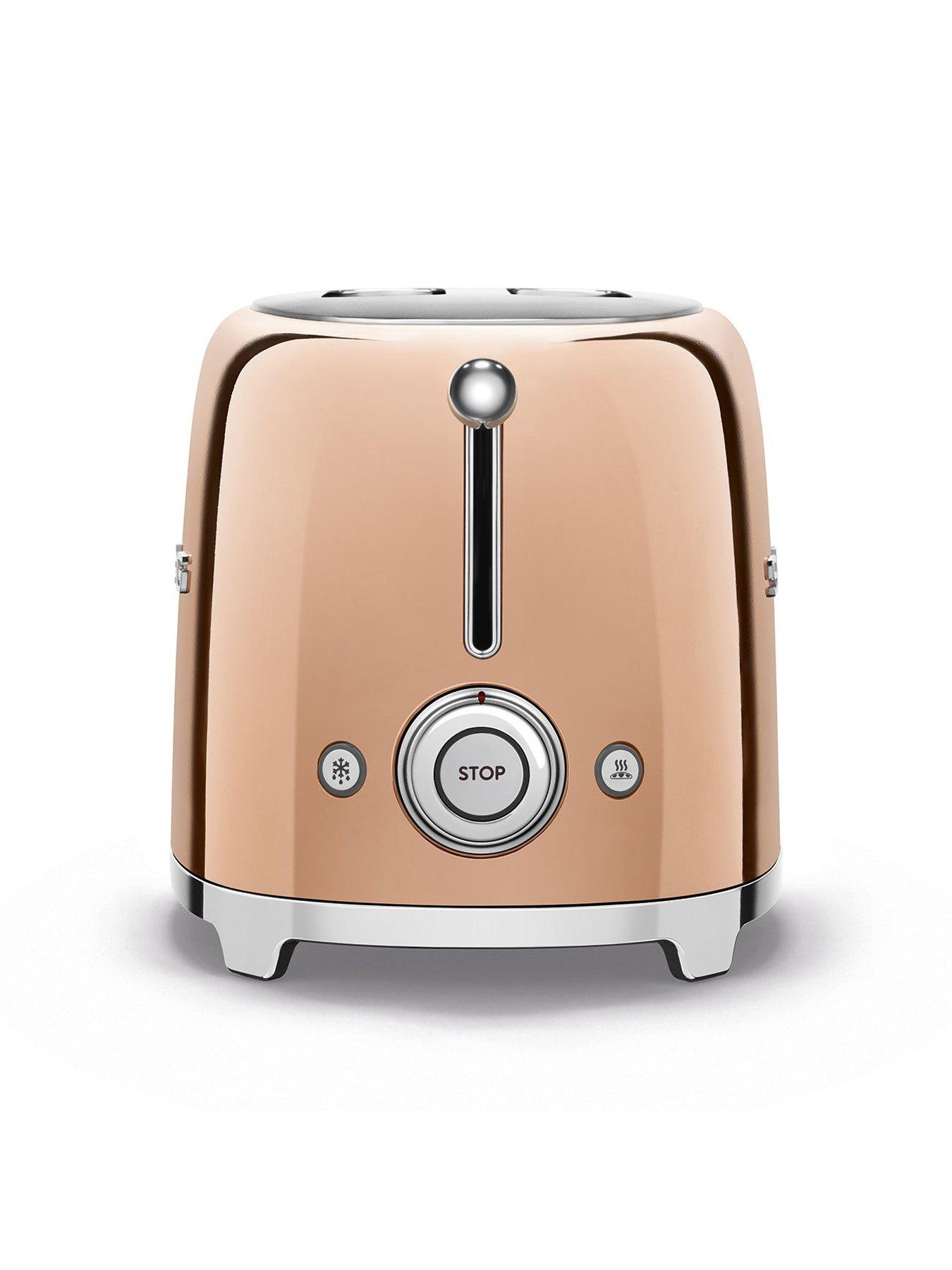 Image 5 of 7 of Smeg EEJB269 Kettle &amp; 2 Slice Toaster, Rose Gold