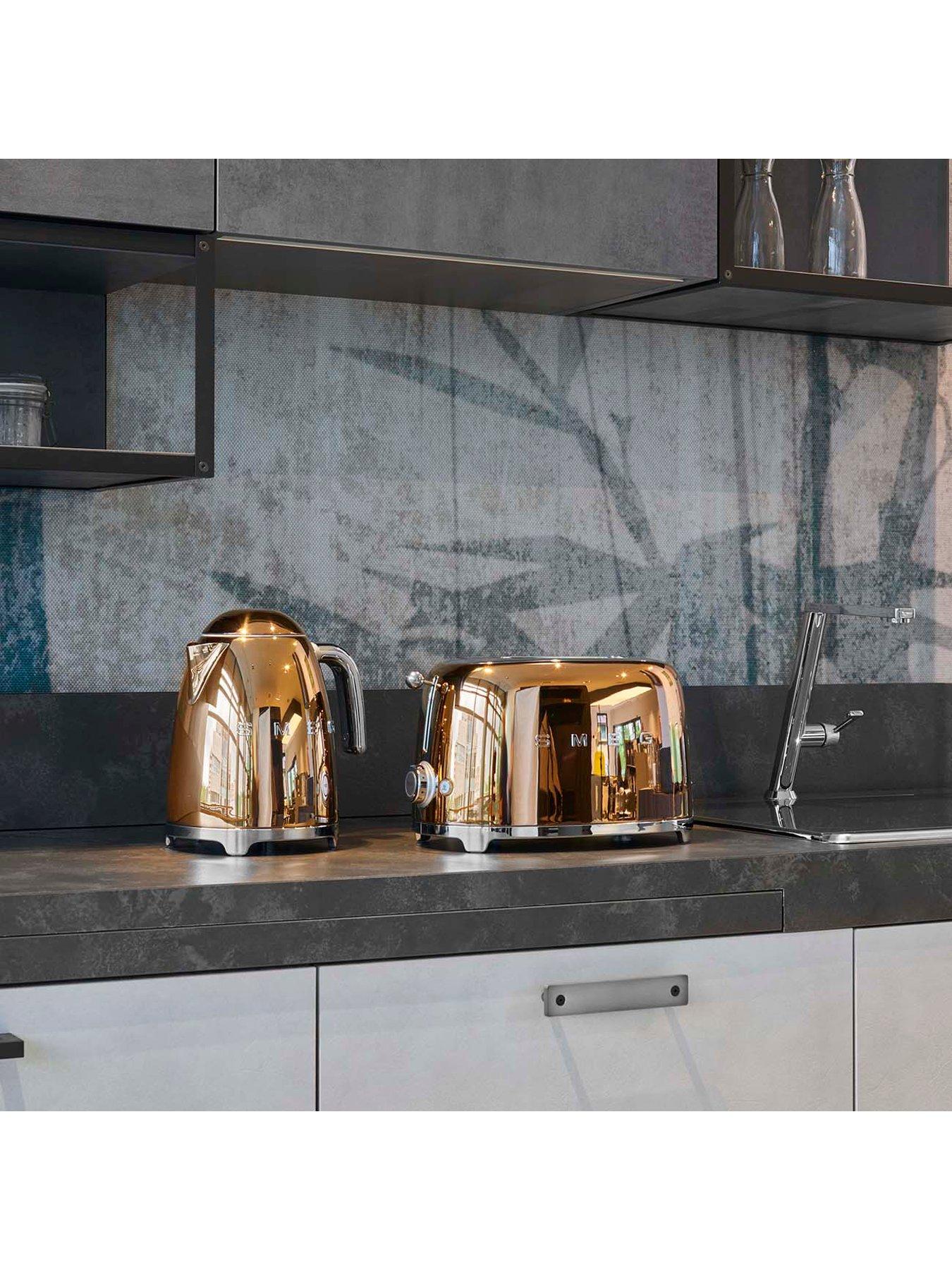 Image 6 of 7 of Smeg EEJB269 Kettle &amp; 2 Slice Toaster, Rose Gold