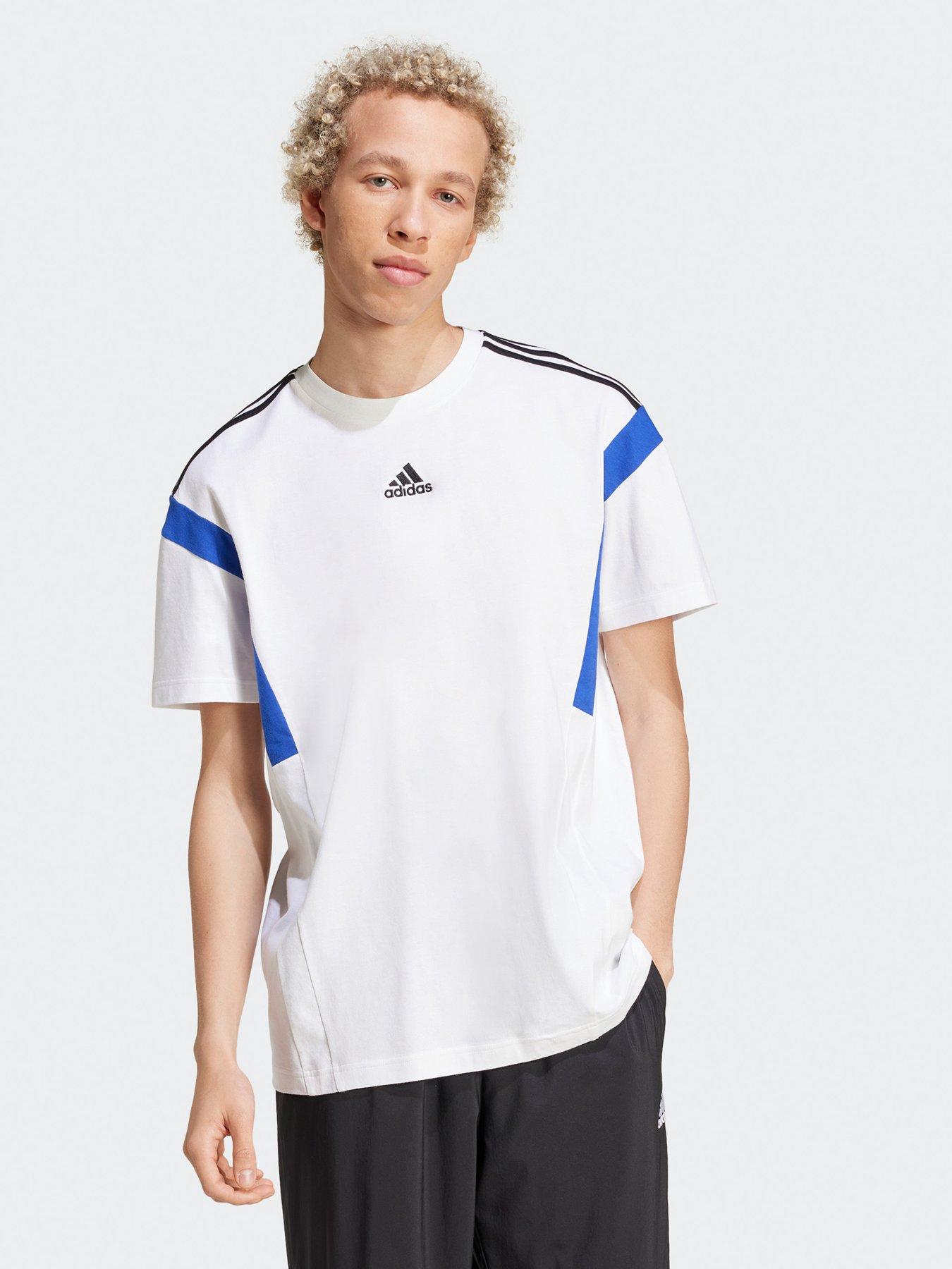 adidas Sportswear Men's Colourblock T-Shirt - White