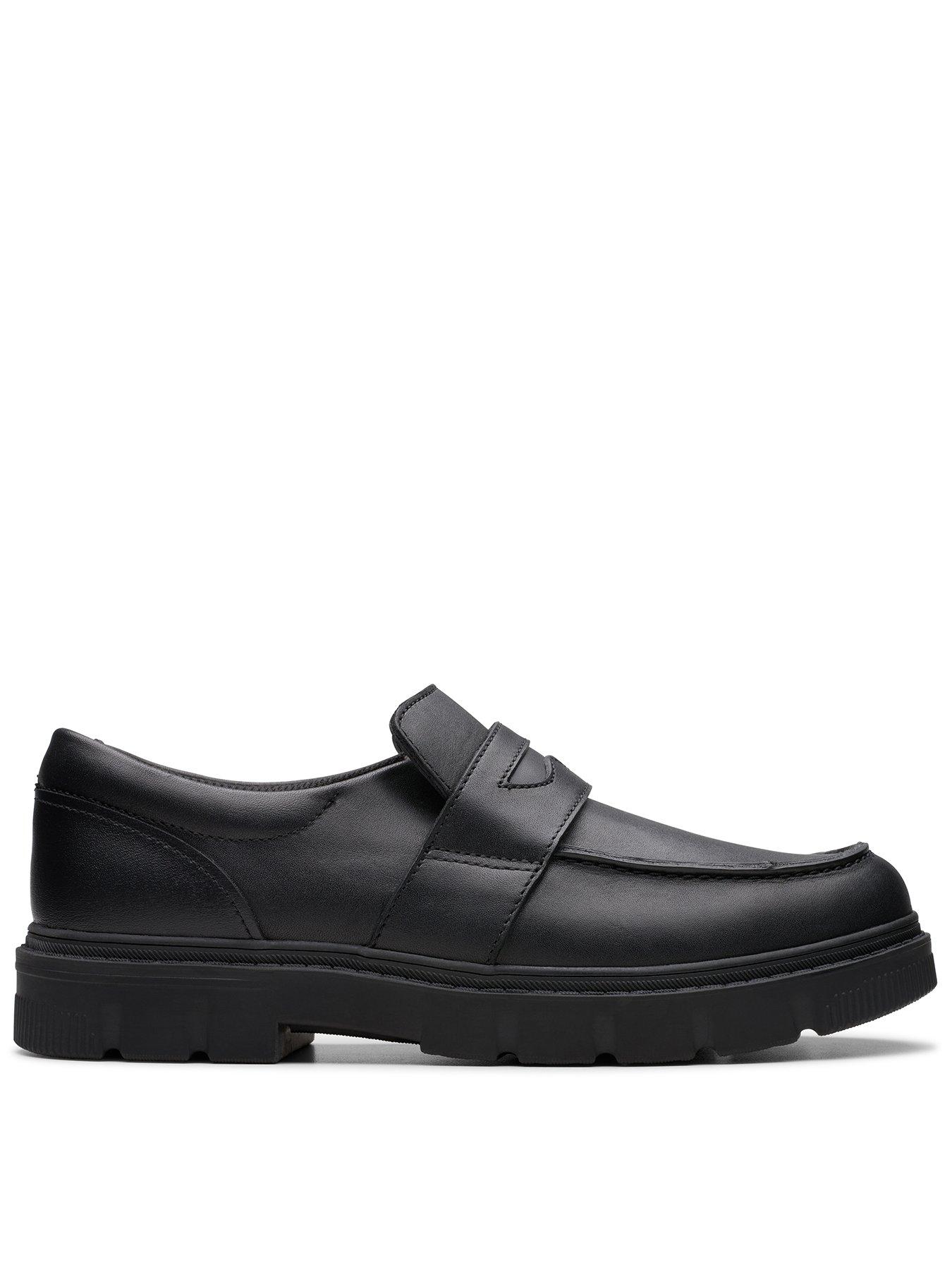 Image 1 of 7 of Clarks Lorcam Craft Youth Shoe - Black