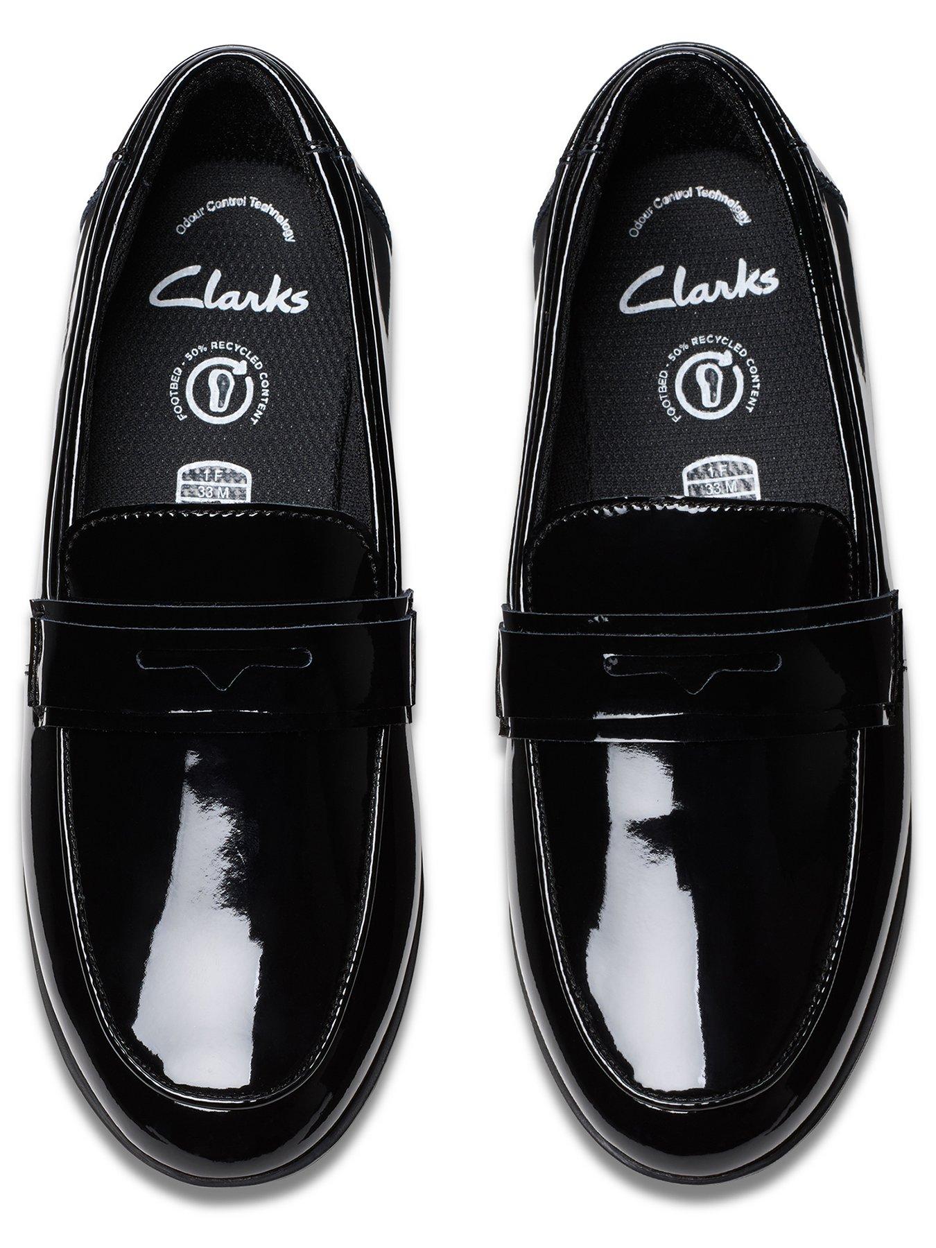 Image 4 of 7 of Clarks Finja&nbsp;Bright School Shoe - Black