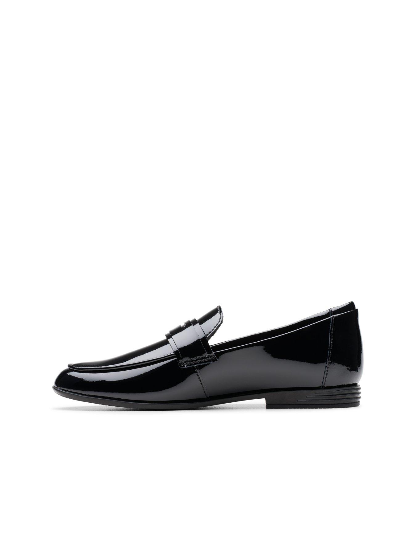Image 6 of 7 of Clarks Finja&nbsp;Bright School Shoe - Black
