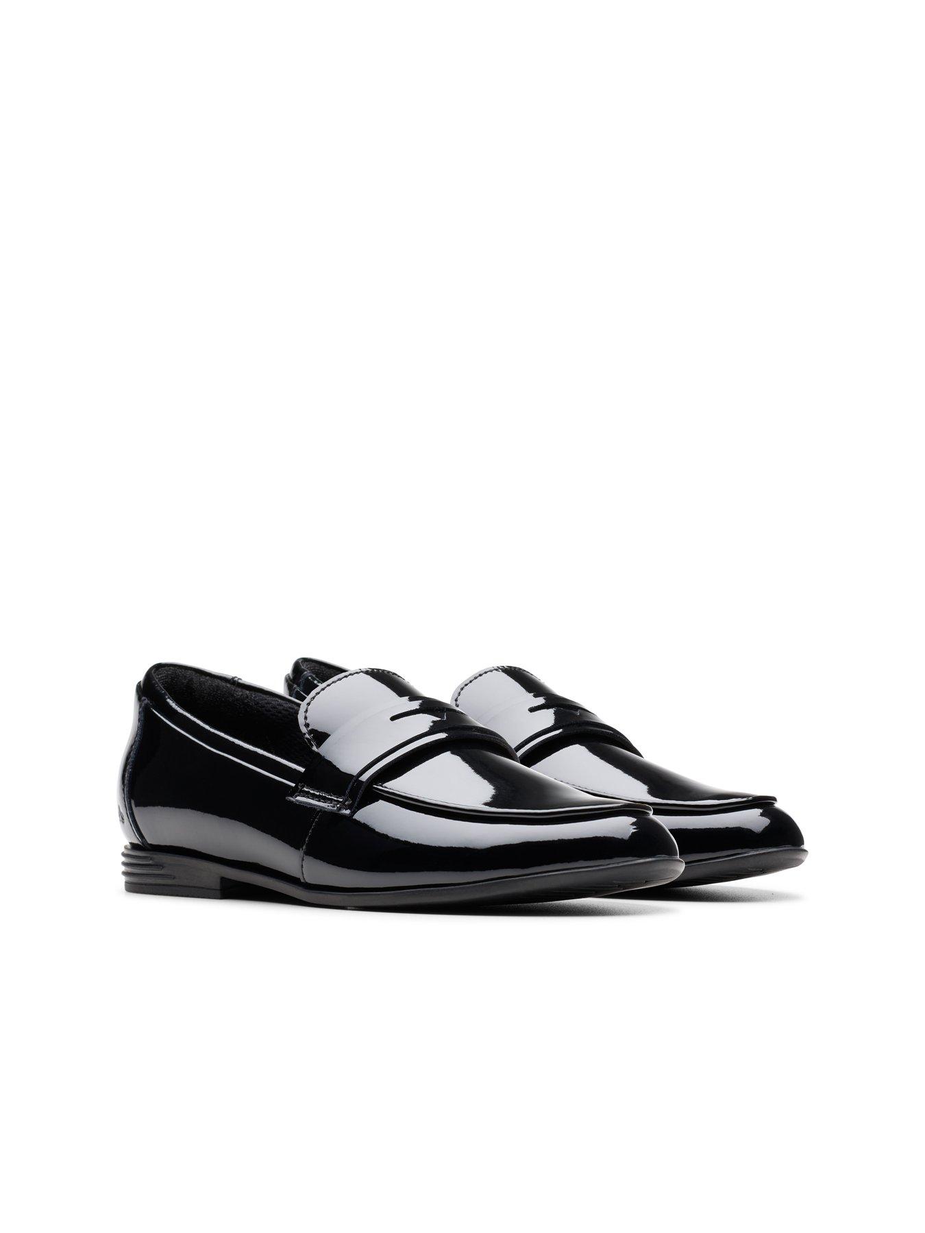 Image 7 of 7 of Clarks Finja&nbsp;Bright School Shoe - Black