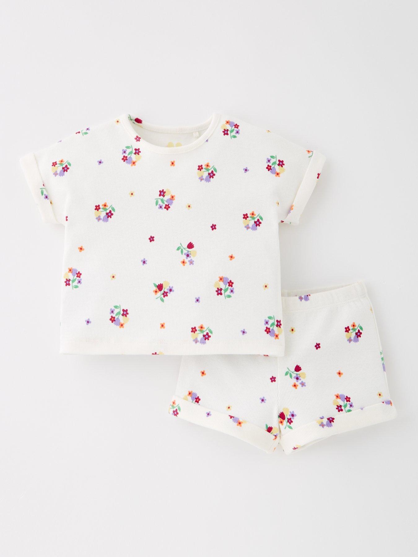 mini-v-by-very-baby-rib-top-and-short-set-whitefront