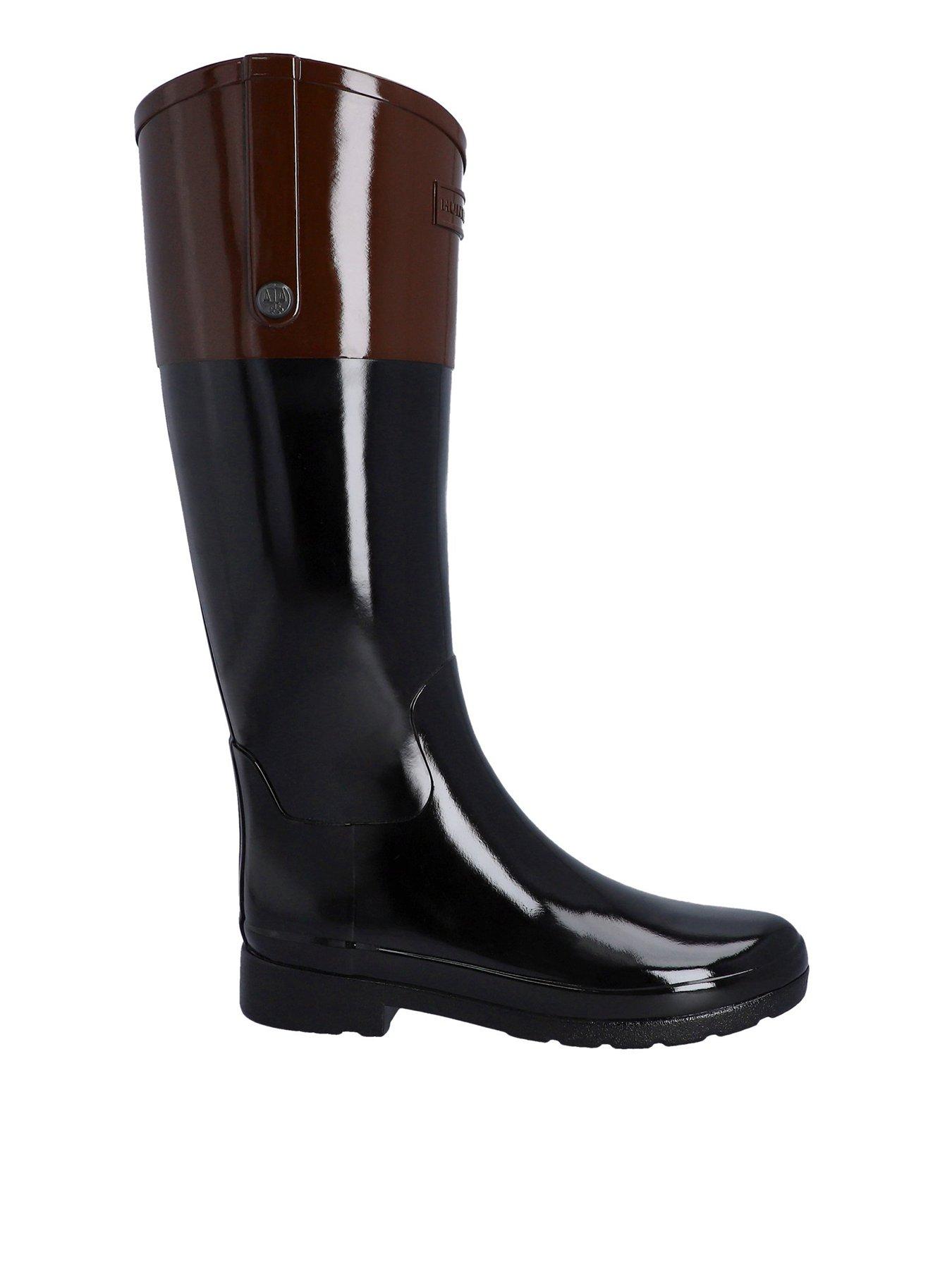 hunter-womens-refined-riding-boots-brownblack