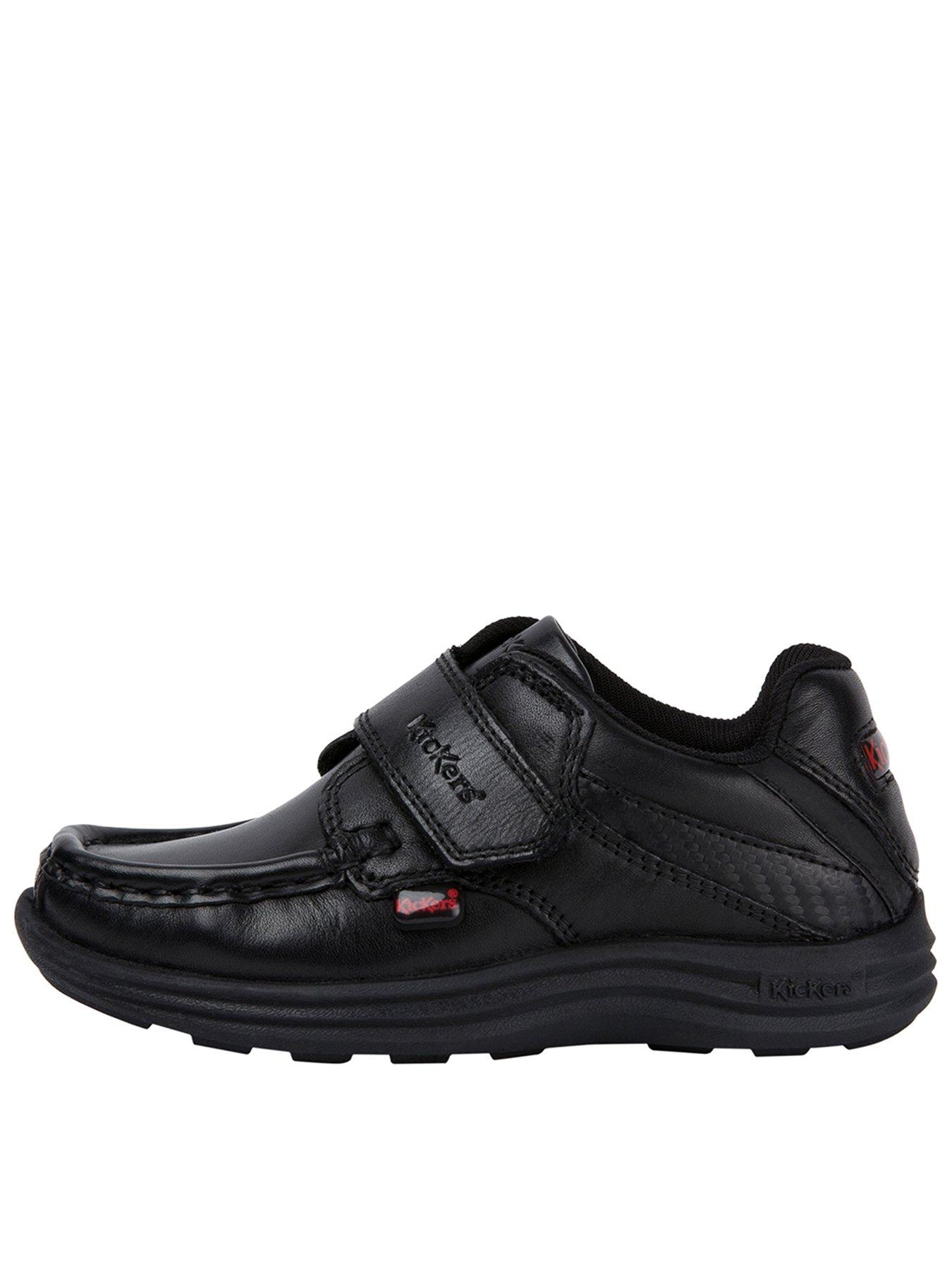 Kickers Reasan Strap Leather Junior - Black