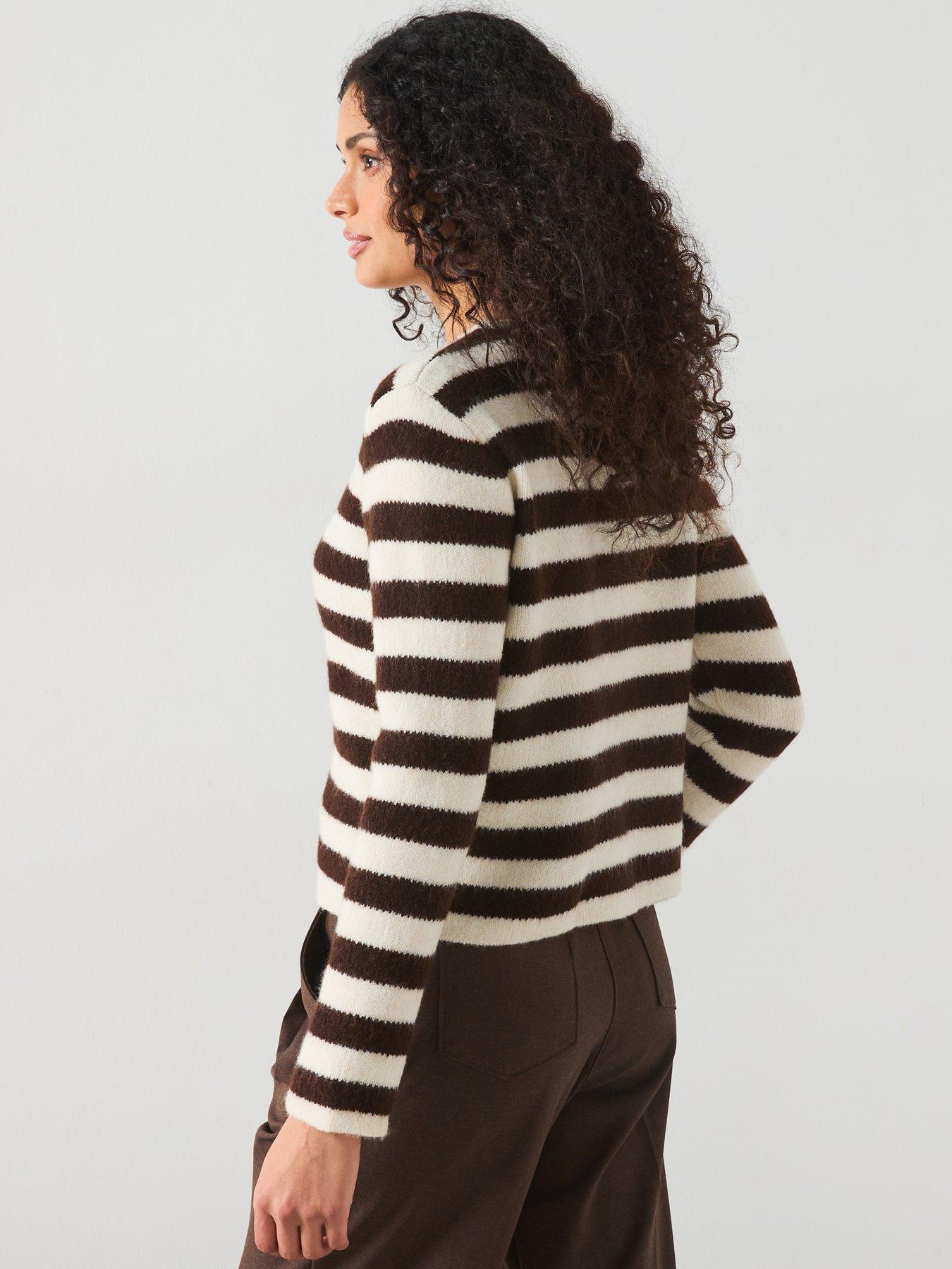 mango-striped-knit-cardigan-light-beigestillFront