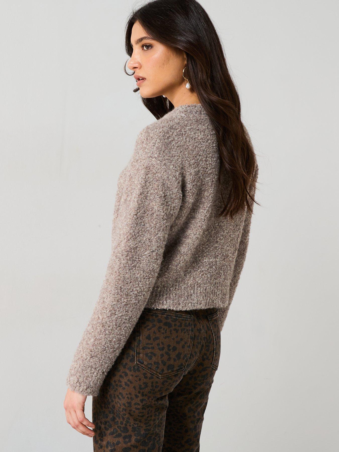 mango-soft-textured-jumper-brownstillFront