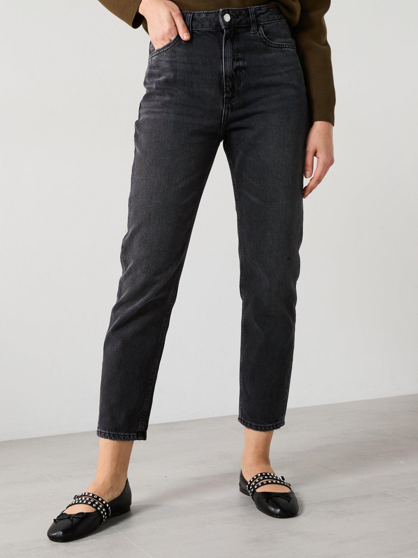 Image of Mango Mom Jeans - Black