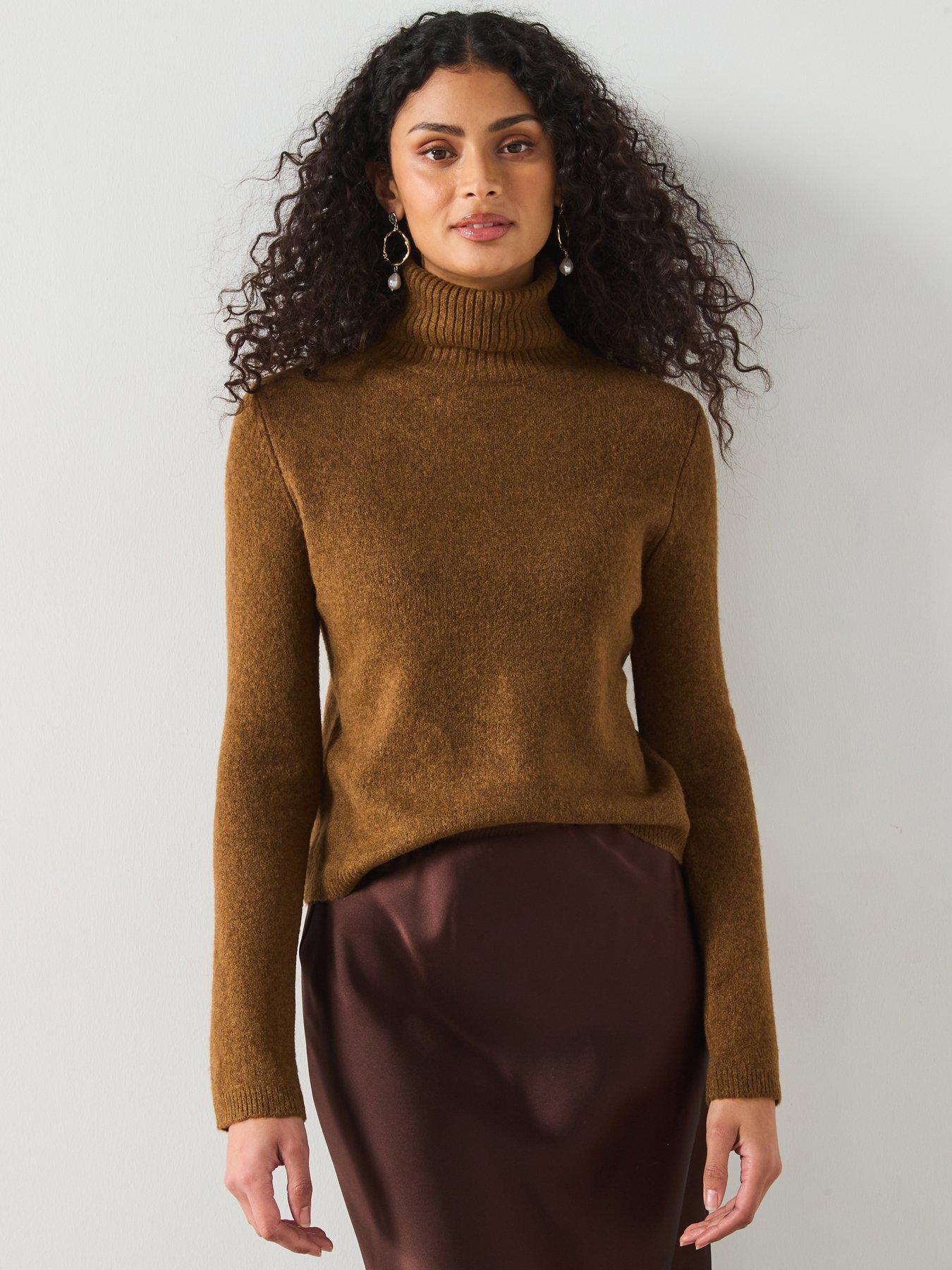 mango-turtle-neck-sweater-brownfront