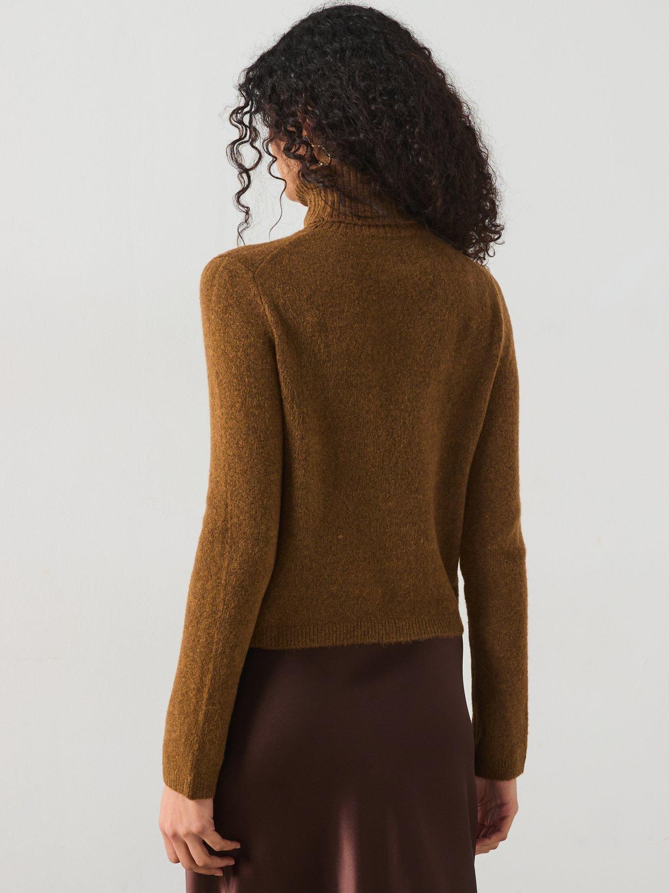 mango-high-neck-jumper-dark-brownstillFront