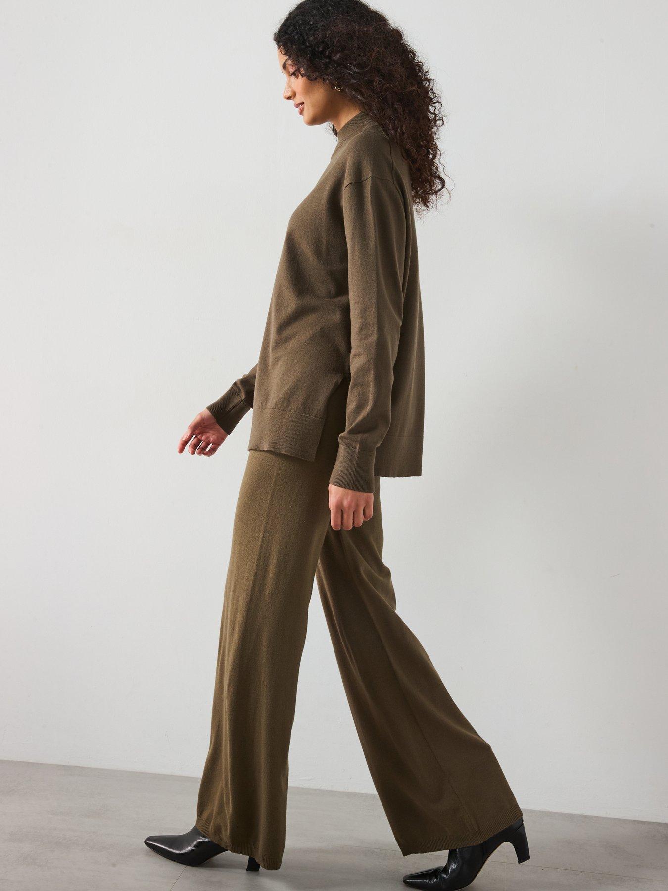 mango-oversized-fine-knit-jumper-khakidetail