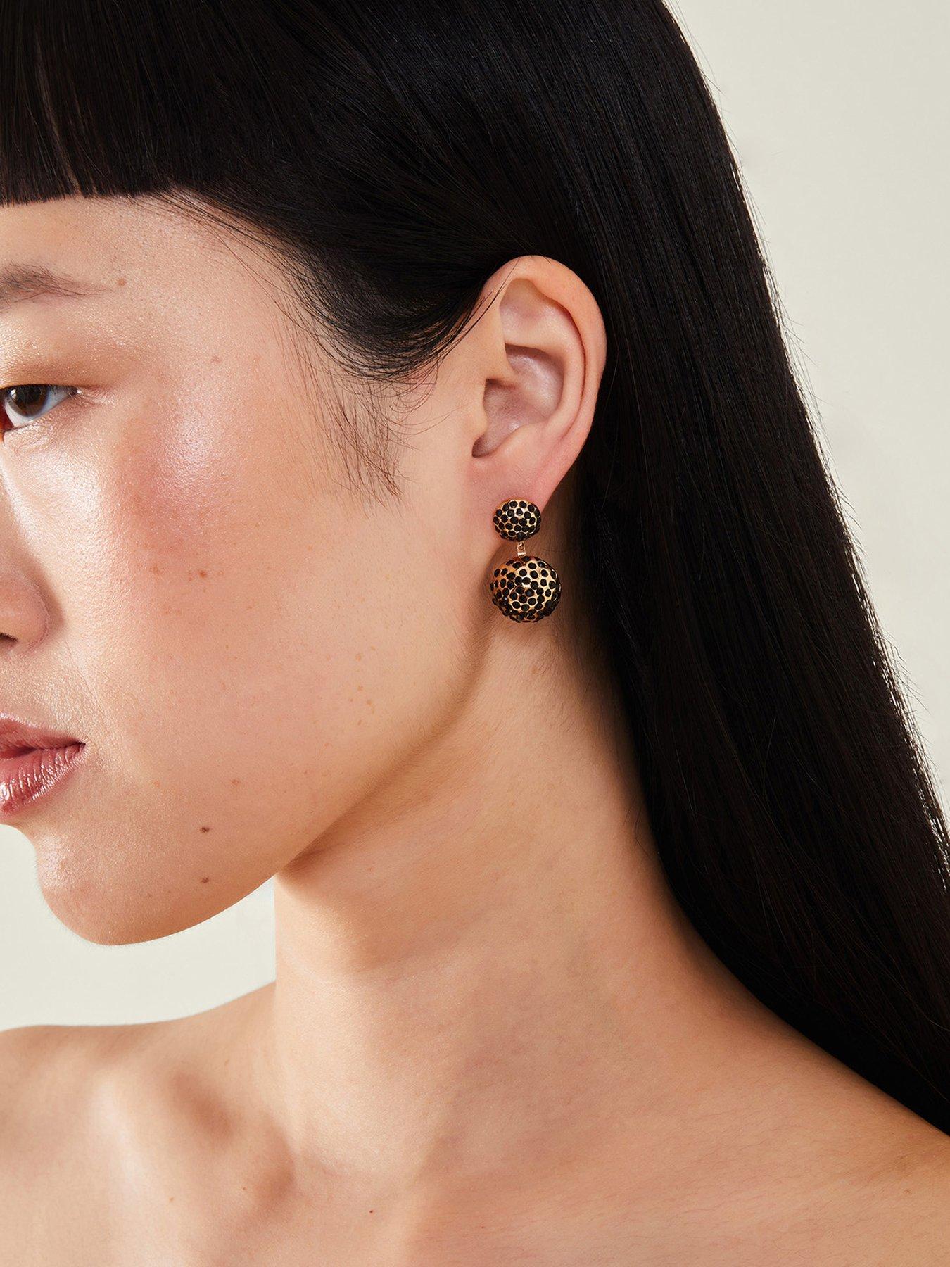 accessorize-double-stud-gem-drop-earringsstillFront