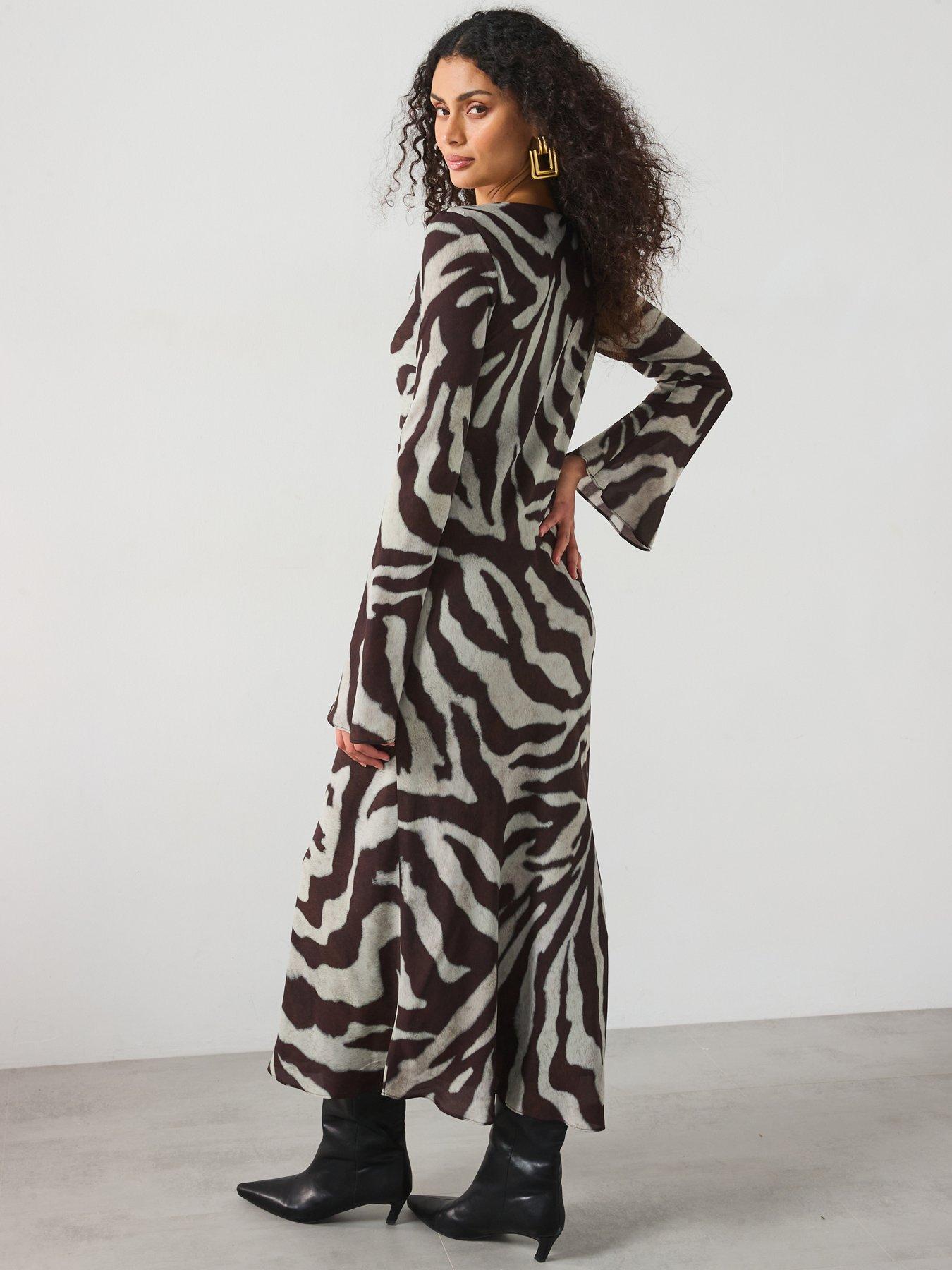 mango-zebra-print-dress--brownstillFront