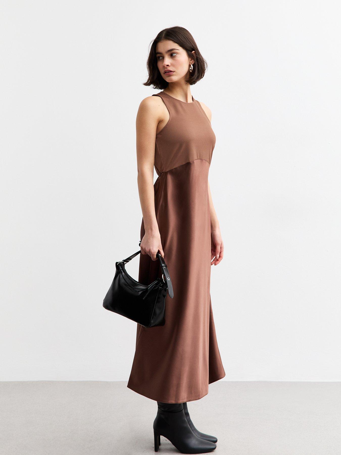 new-look-brown-satin-skirt-midi-dressback