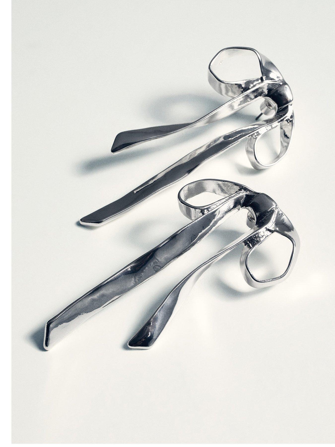 mango-bow-earrings-silver