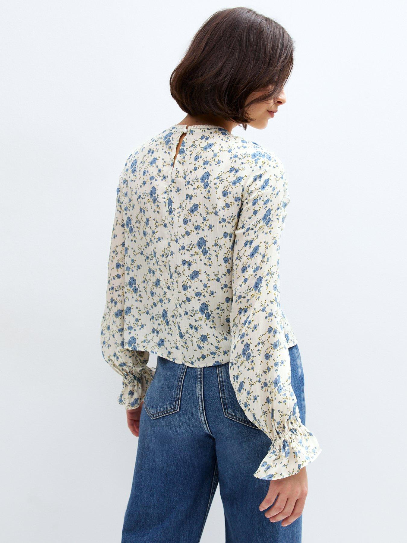 new-look-white-floral-print-frill-yoke-shirtstillFront