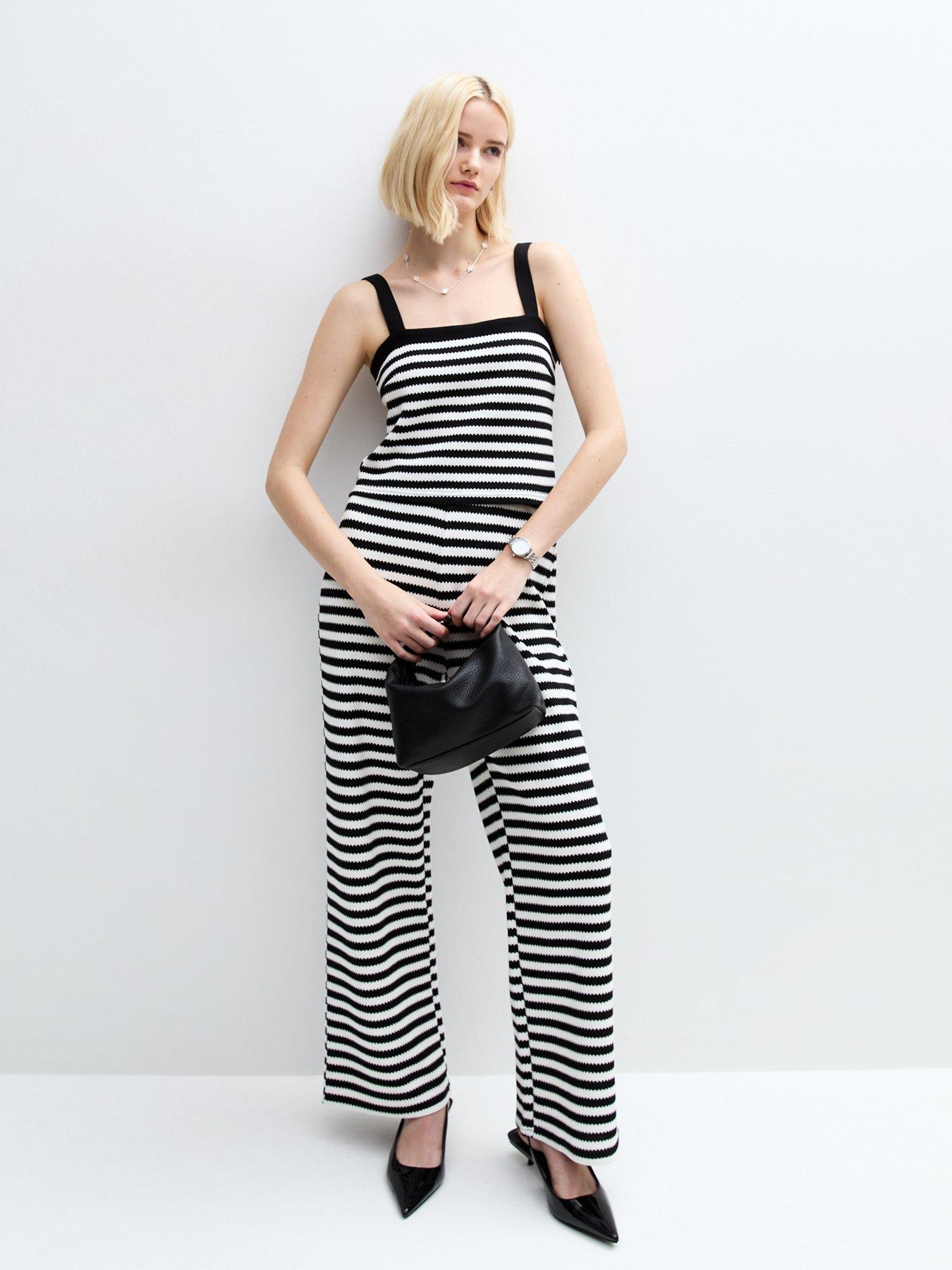 new-look-textured-striped-trousers-black