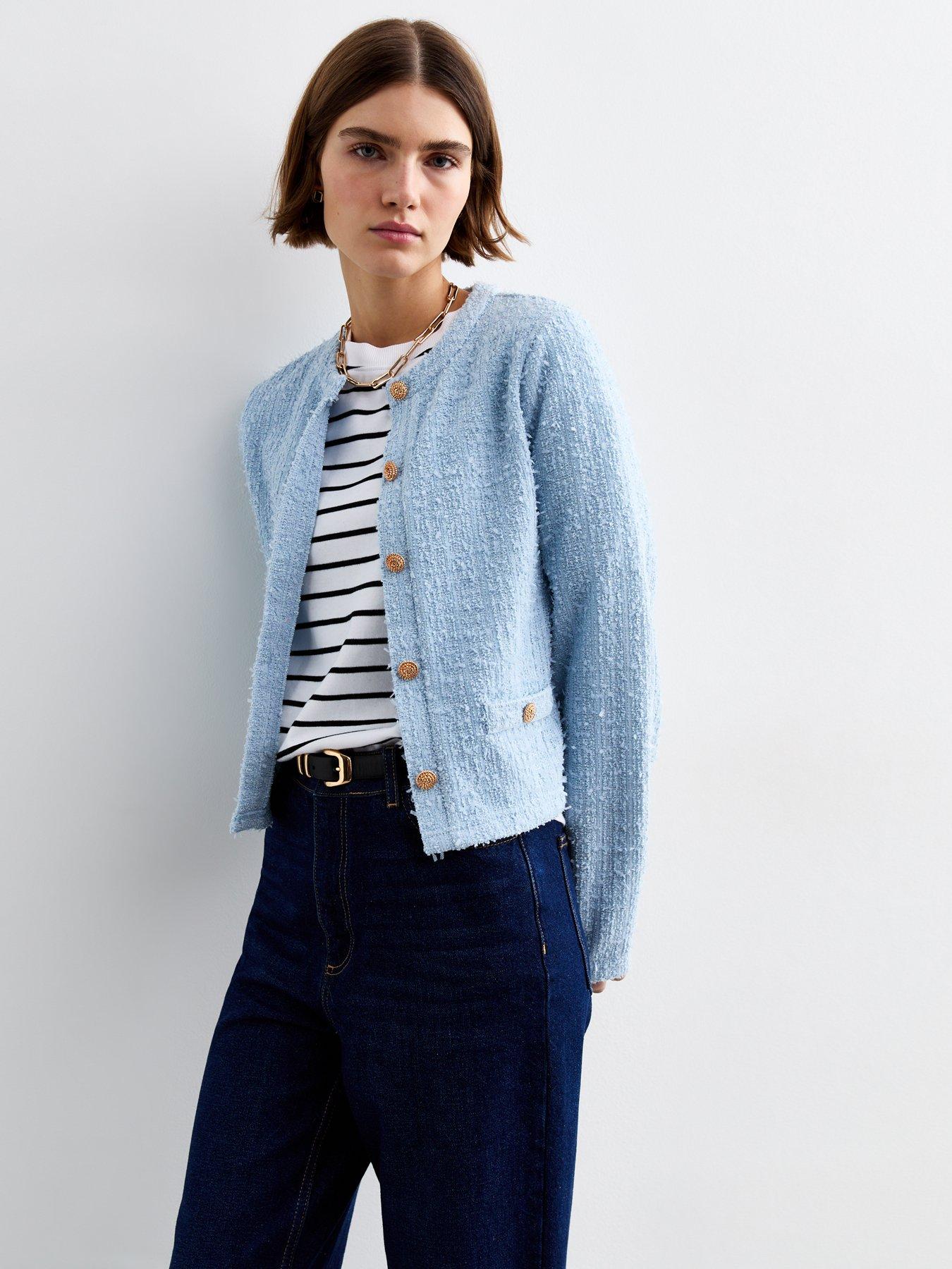 new-look-pale-textured-button-front-cardigan-bluefront