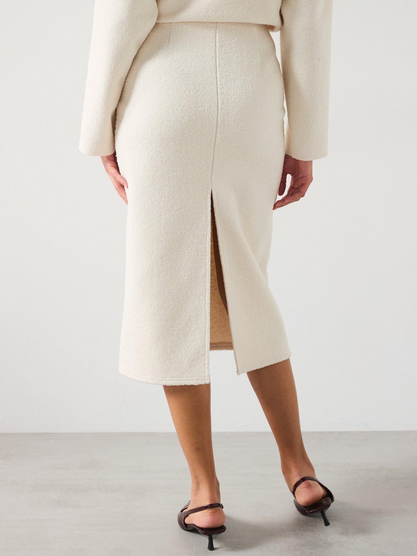Image 2 of 6 of Mango Knitted Skirt - Cream