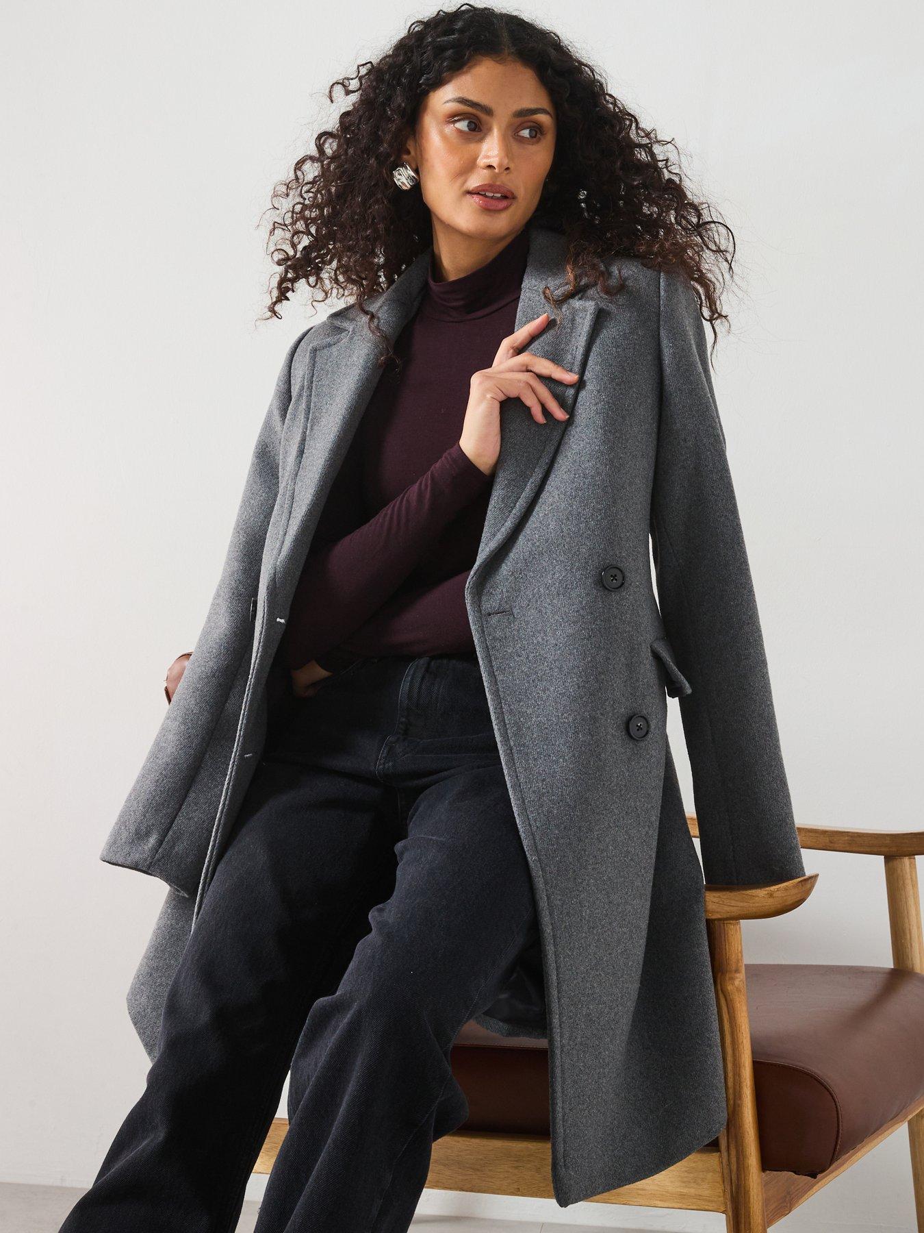 mango-double-breasted-wool-mix-coat-greydetail