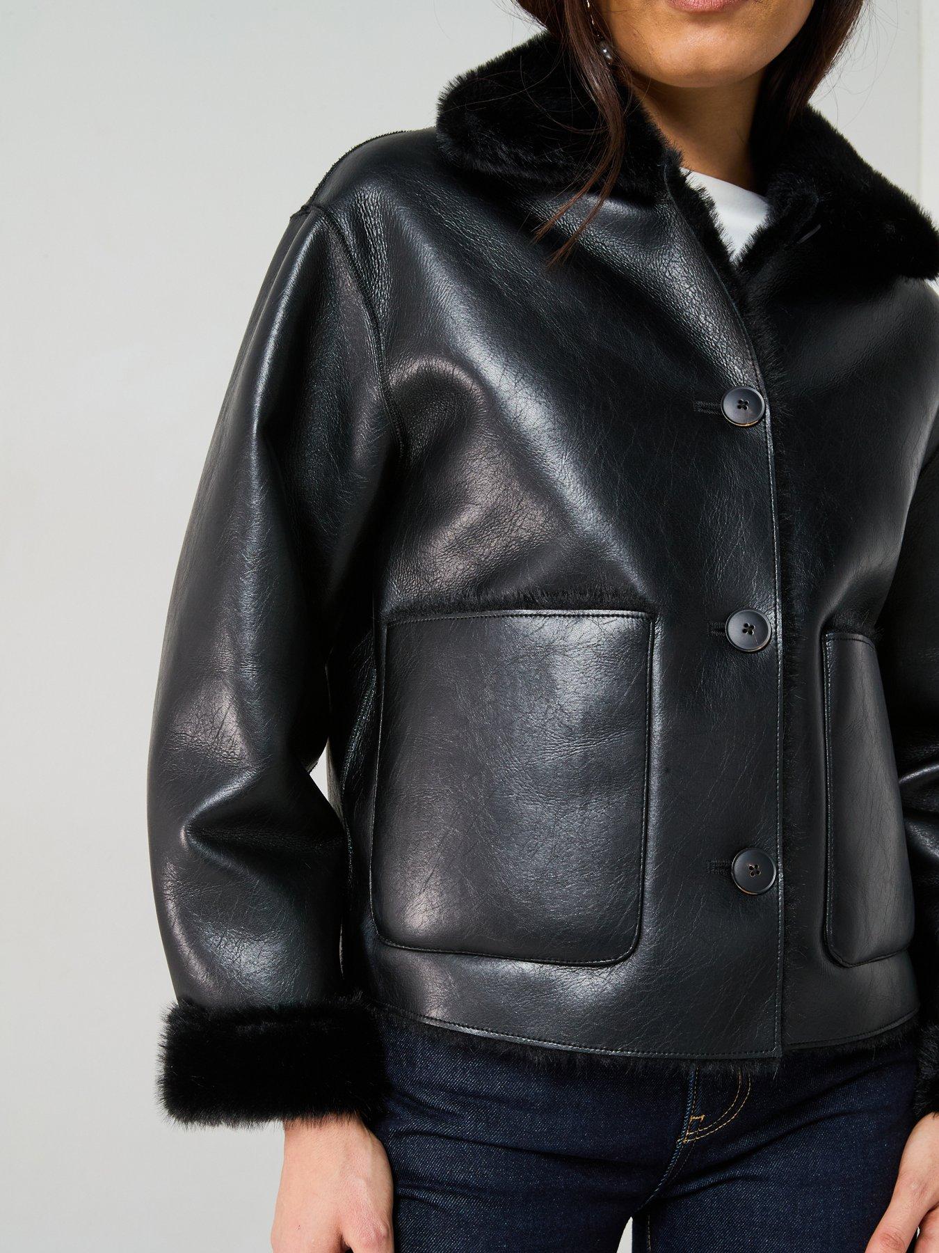 mango-faux-fur-details-pu-aviator-jacket-blackoutfit