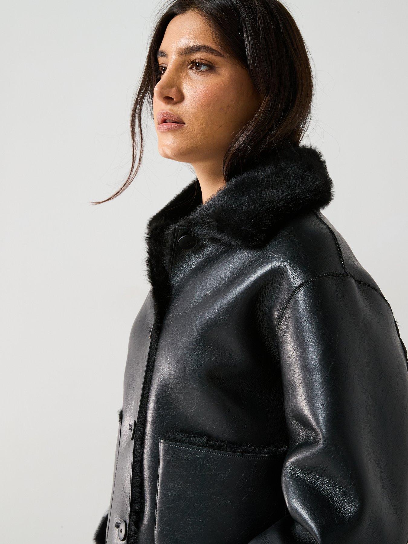 mango-faux-fur-details-pu-aviator-jacket-blackdetail