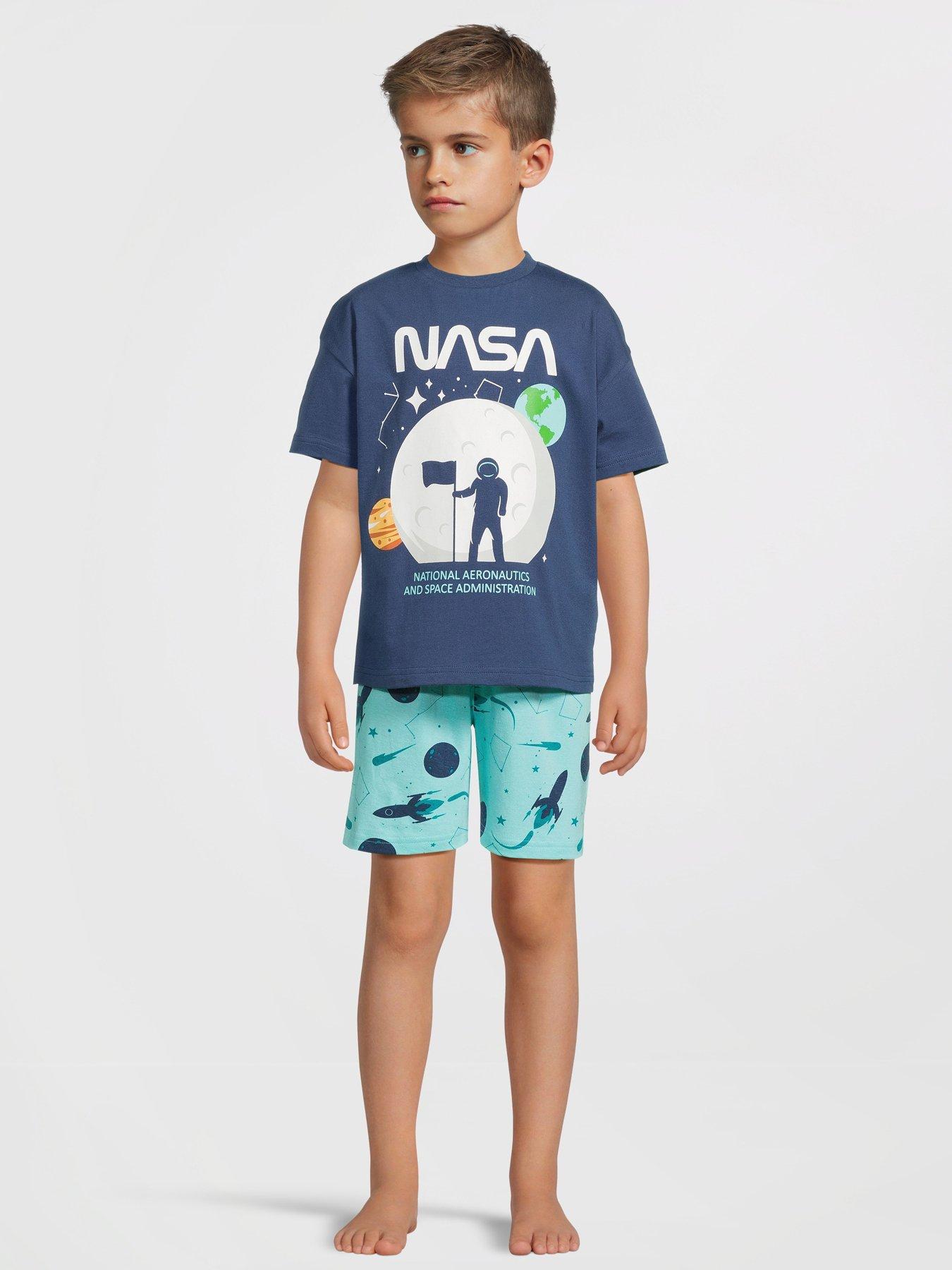 Image of Nasa Short Sleeve Pyjamas - Grey