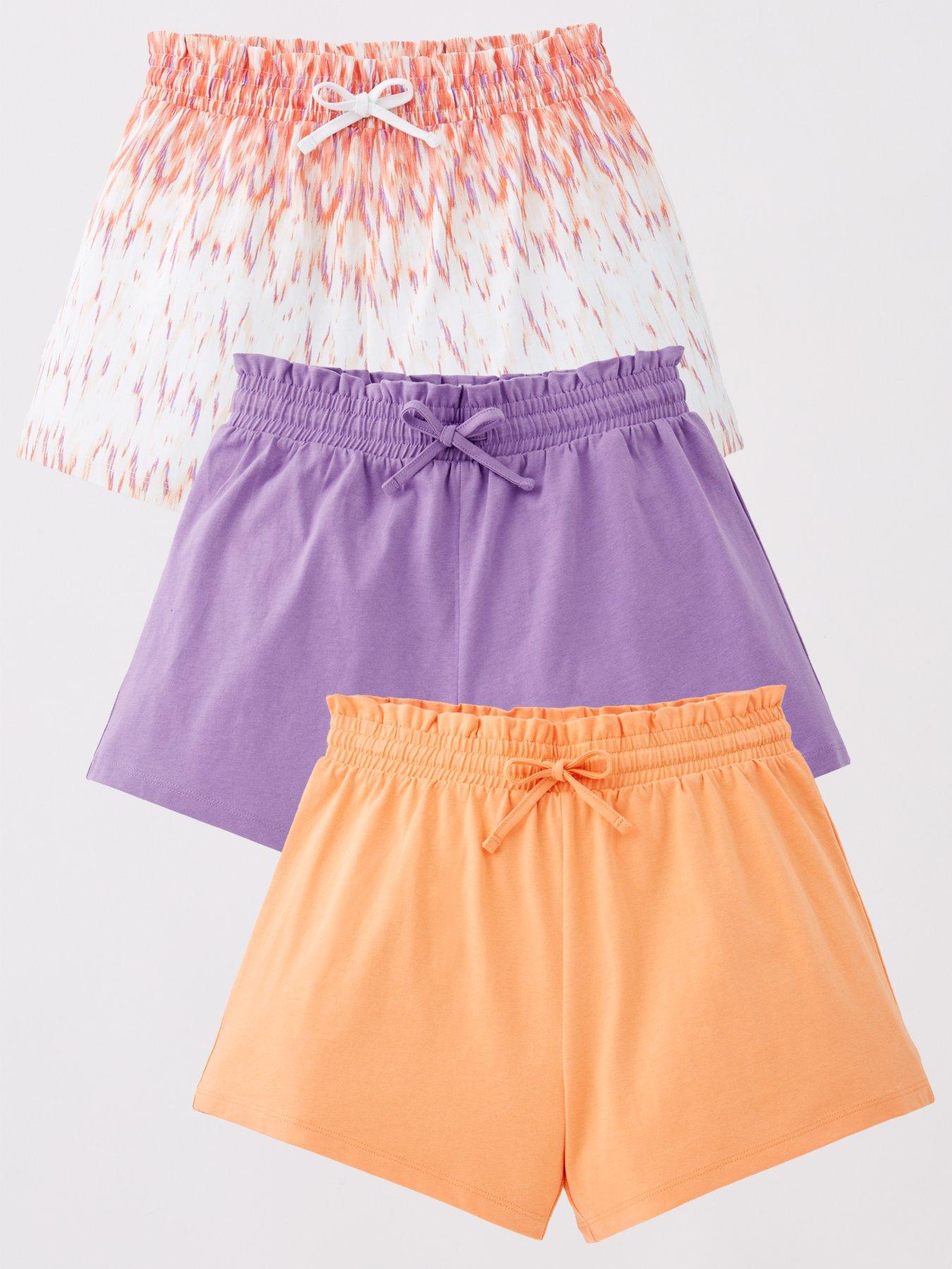 Image of V by Very Girls 3 Pack Jersey Shorts - Multi
