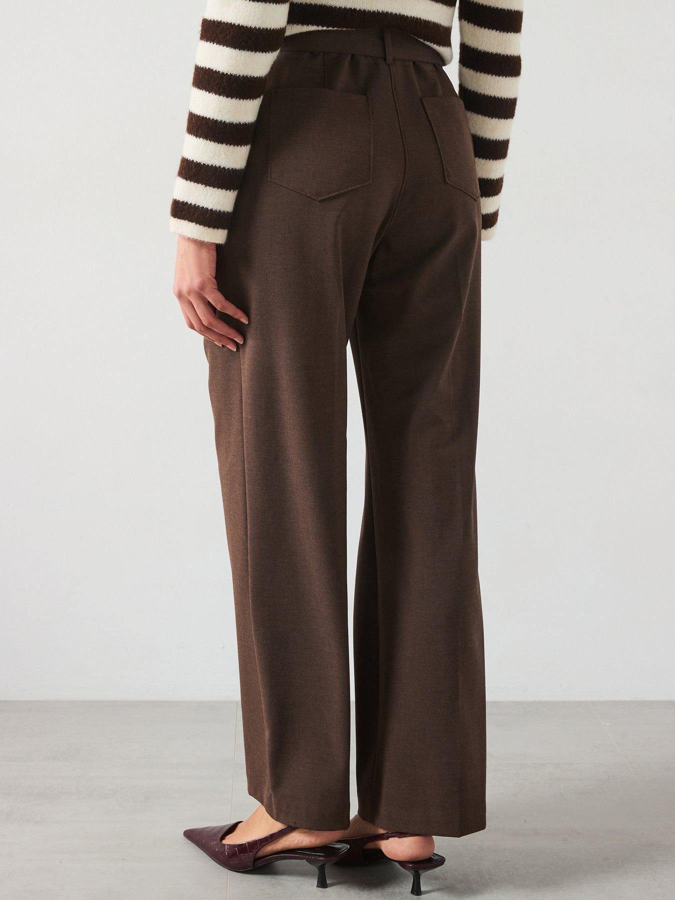 mango-belted-wide-leg-trousers-brownstillFront