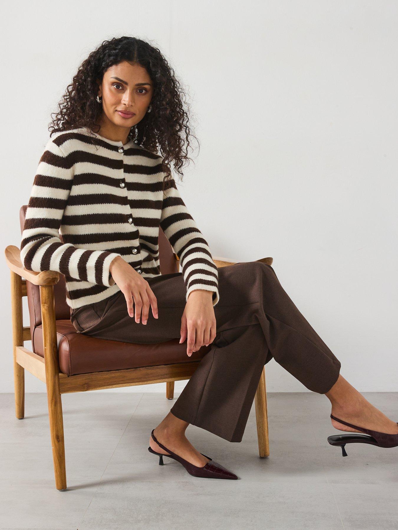 mango-belted-wide-leg-trousers-brownoutfit