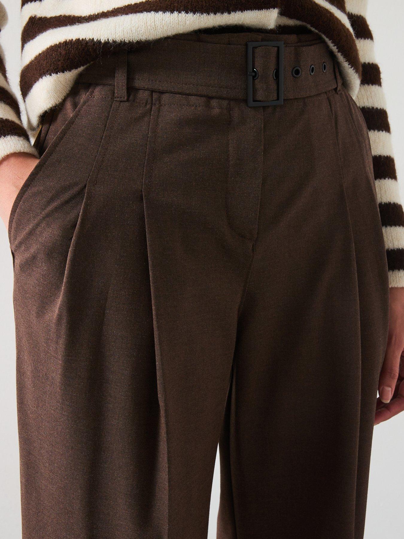 mango-belted-wide-leg-trousers-browndetail