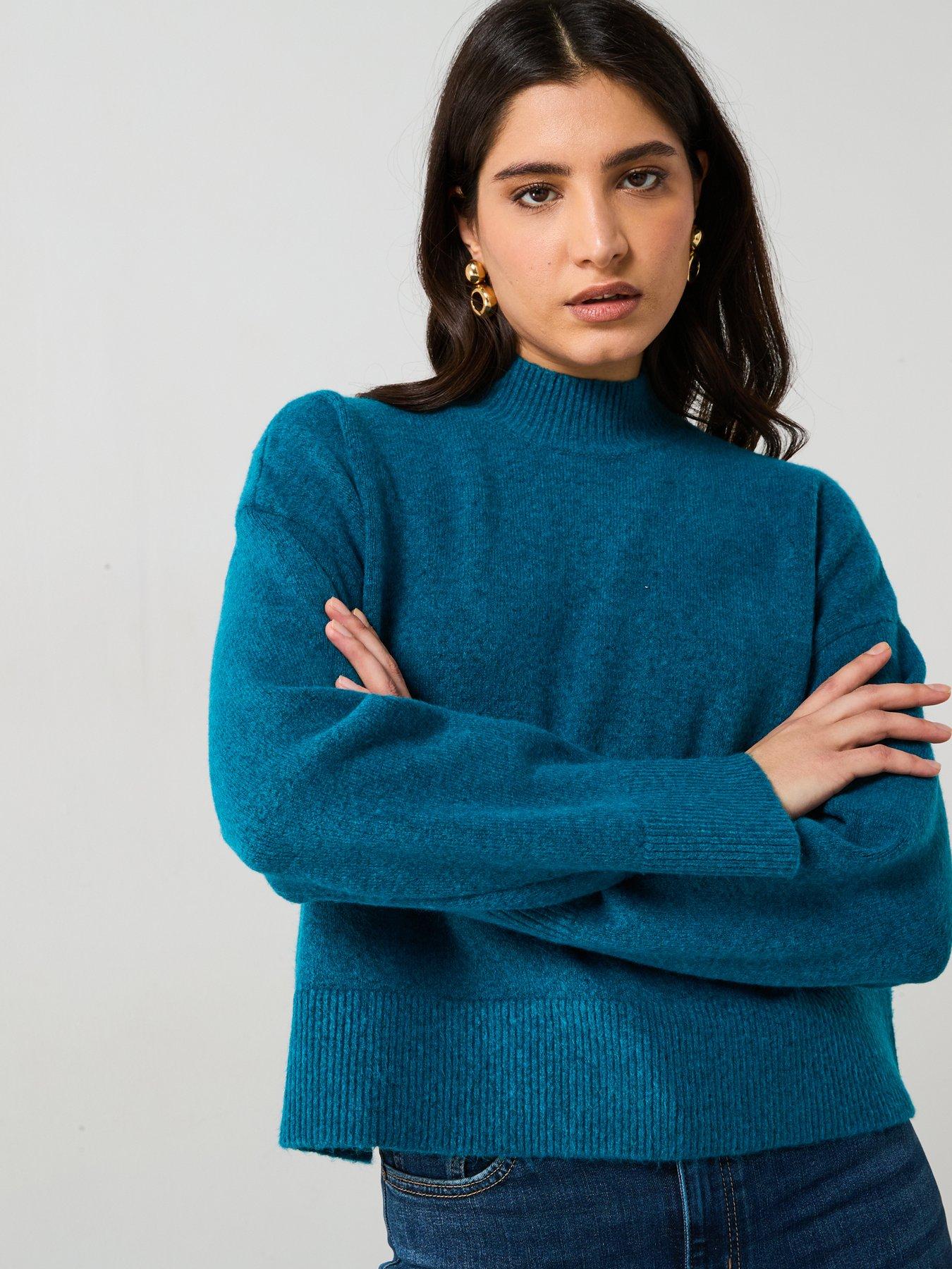 mango-high-neck-jumper-bluedetail