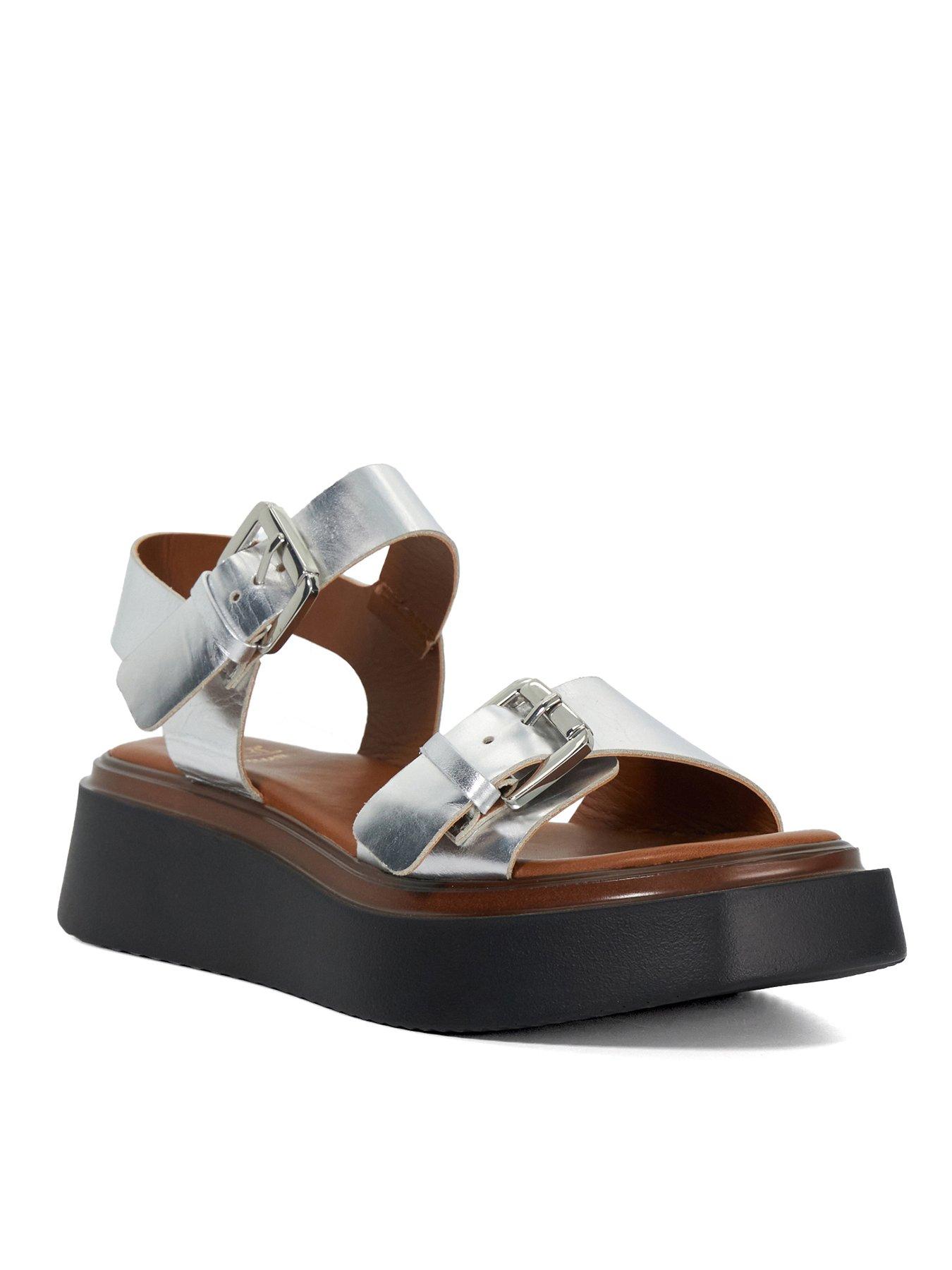 dune-london-loells-casual-flatform-sandals-silverstillFront